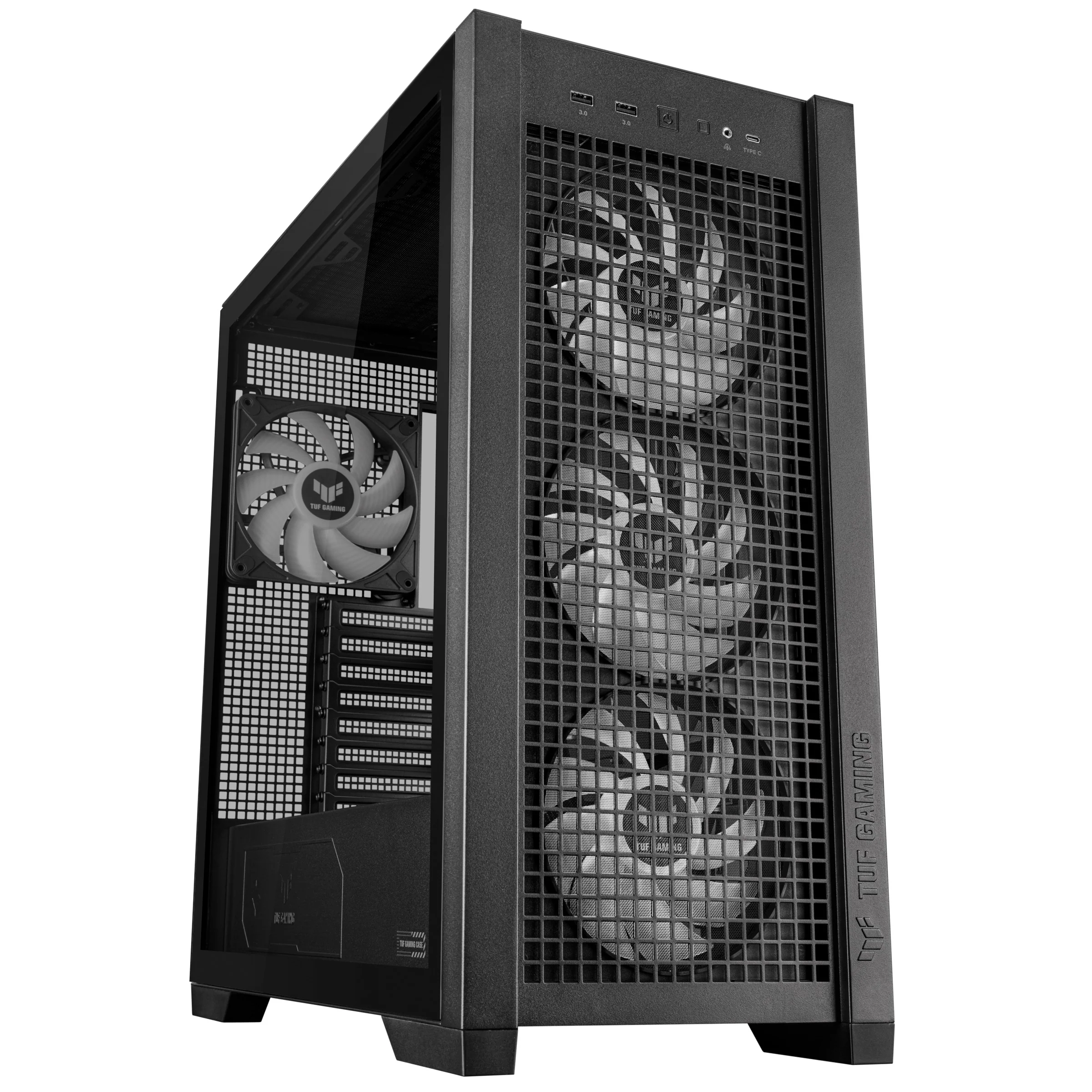 Asus TUF Gaming GT302 ARGB Fans Gaming Case (Black, White) - Image 5