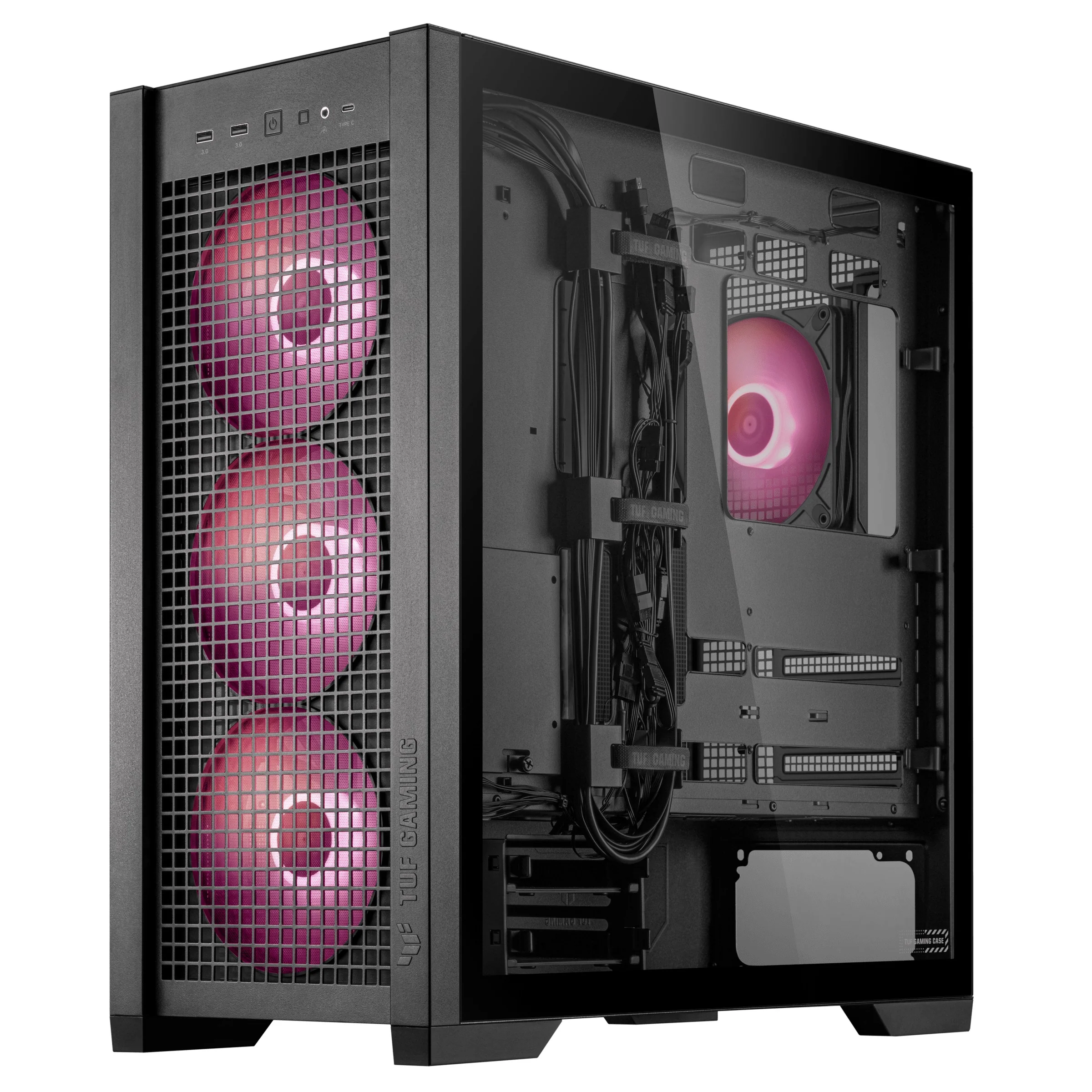 Asus TUF Gaming GT302 ARGB Fans Gaming Case (Black, White) - Image 7