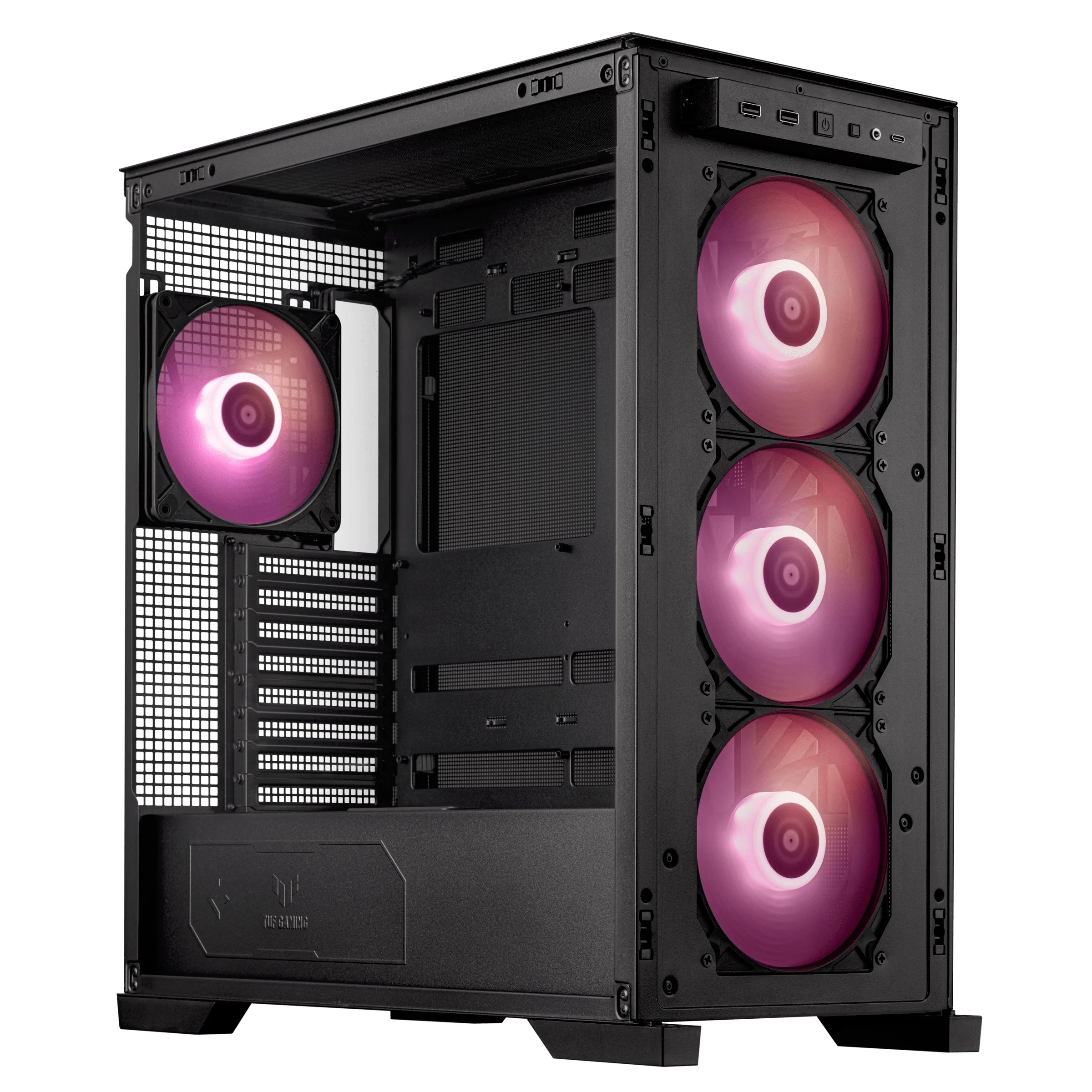 Asus TUF Gaming GT302 ARGB Fans Gaming Case (Black, White) - Image 8