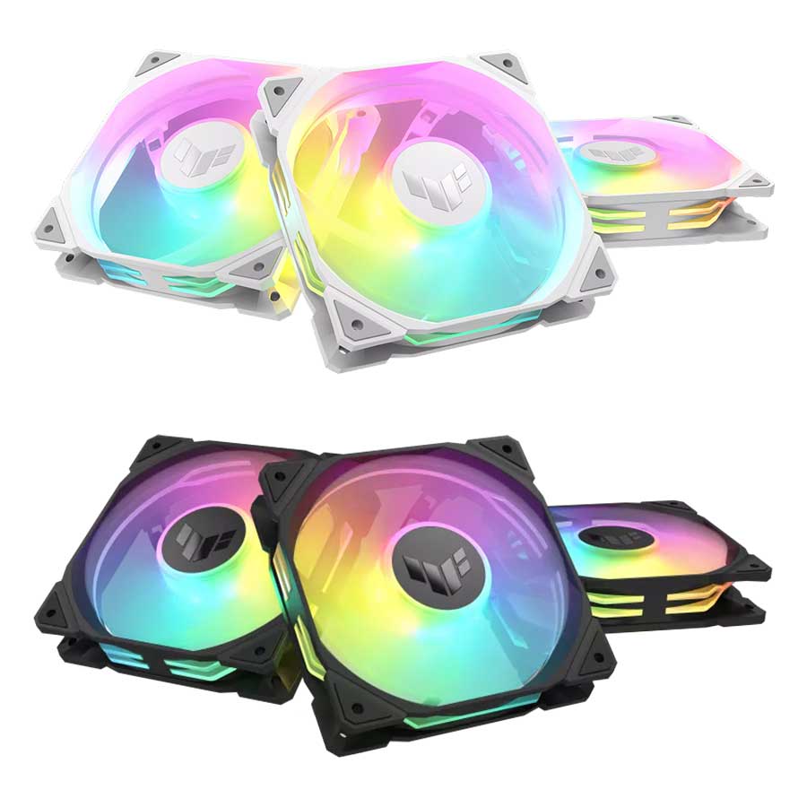 Asus TUF Gaming TR120 ARGB Fan - Triple Pack (Black, White)