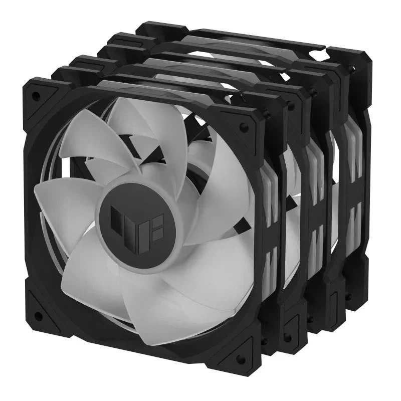 Asus TUF Gaming TR120 ARGB Reverse Fan - Triple Pack (Black, White) - Image 9