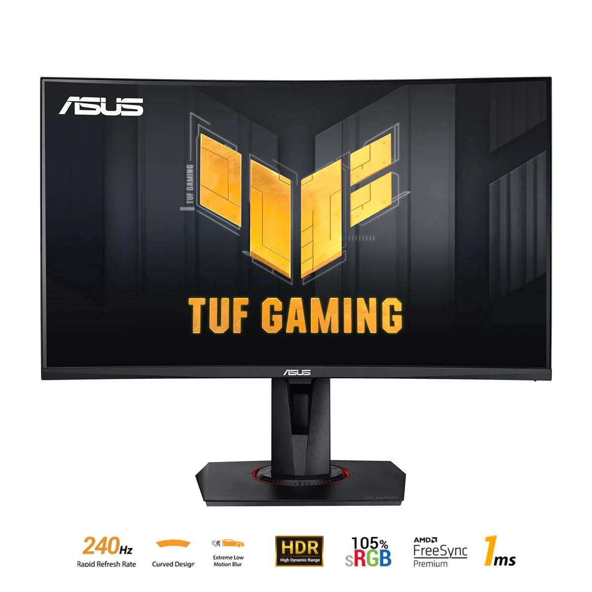 Asus TUF Gaming VG27VQM 27" FHD 240HZ Extreme Low Motion Blur Adaptive-Sync Freesync Premium 1MS (MPRT) Curved Gaming Monitor