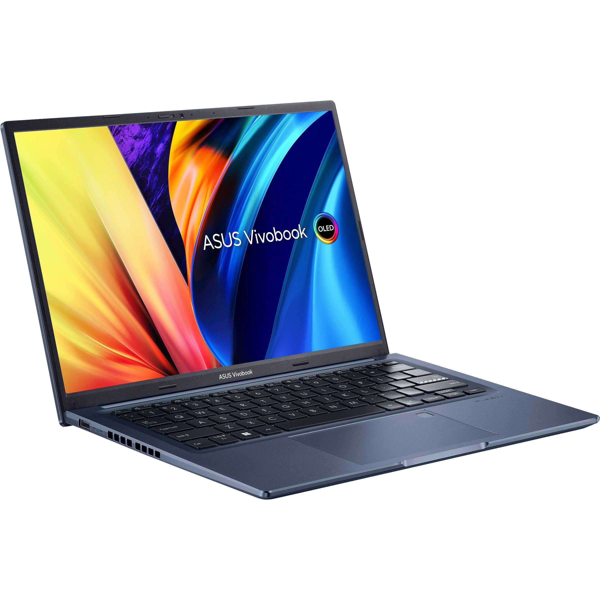 Asus Vivobook 14X OLED M1403QA-KM011WS Laptop (Quiet Blue) | 14" 2880 x 1800 | Ryzen 5 5600H | 8 GB RAM DDR4 | 512 GB SSD | AMD Radeon Vega 7 | Windows 11 Home | MS Office Home & Student 2021 | Asus BP1504 Casual Backpack - Image 2