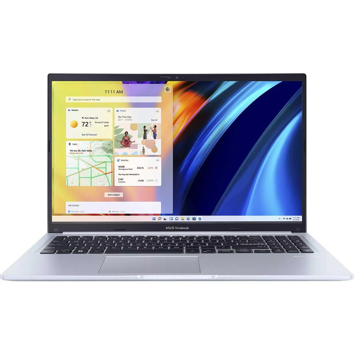 Asus Vivobook 15 X1502ZA-BQ454WS Laptop (Icelight Silver)  | 15.6" FHD (1920 x 1080) | i5-1235U | 8GB RAM | 512GB SSD | Intel® UHD Graphics | Windows 11 Home | MS Office H&S 2021 | ASUS BP1504 Casual Backpack - Image 2