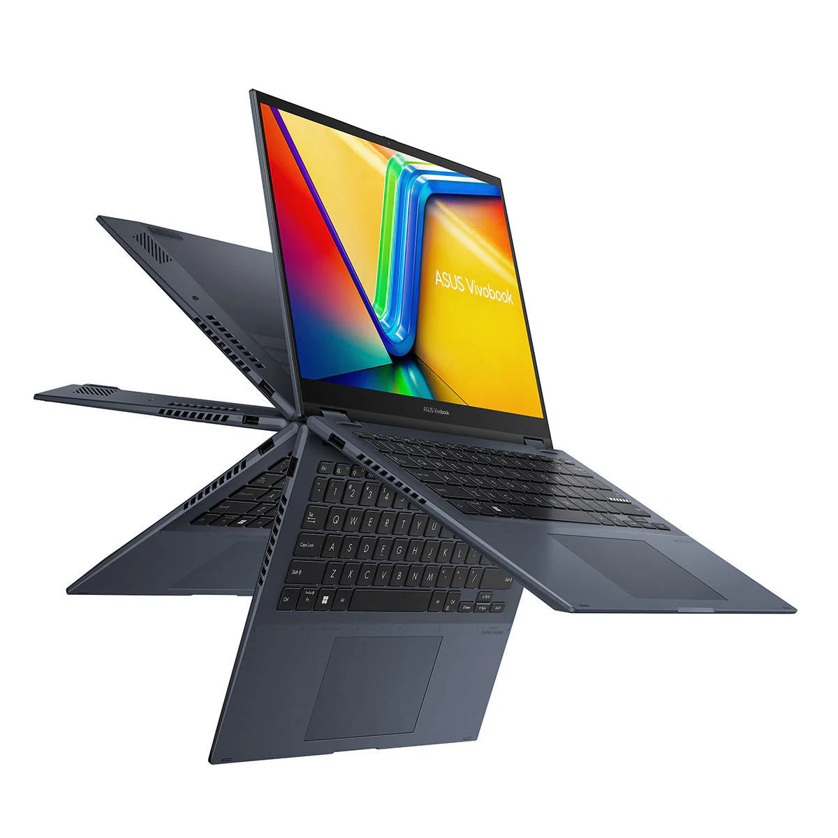 Asus Vivobook S14 Flip TN3402YA-LZ296WSM Laptop (Quiet Blue) | 14" WUXGA (1920x1080) | Ryzen 5 7430U | 16GB RAM | 512GB SSD | AMD Radeon Graphics | Windows 11 Home + MS Office Home & Student 2021 + Microsoft 365 Basic + Asus AP4600 Backpack - Image 8