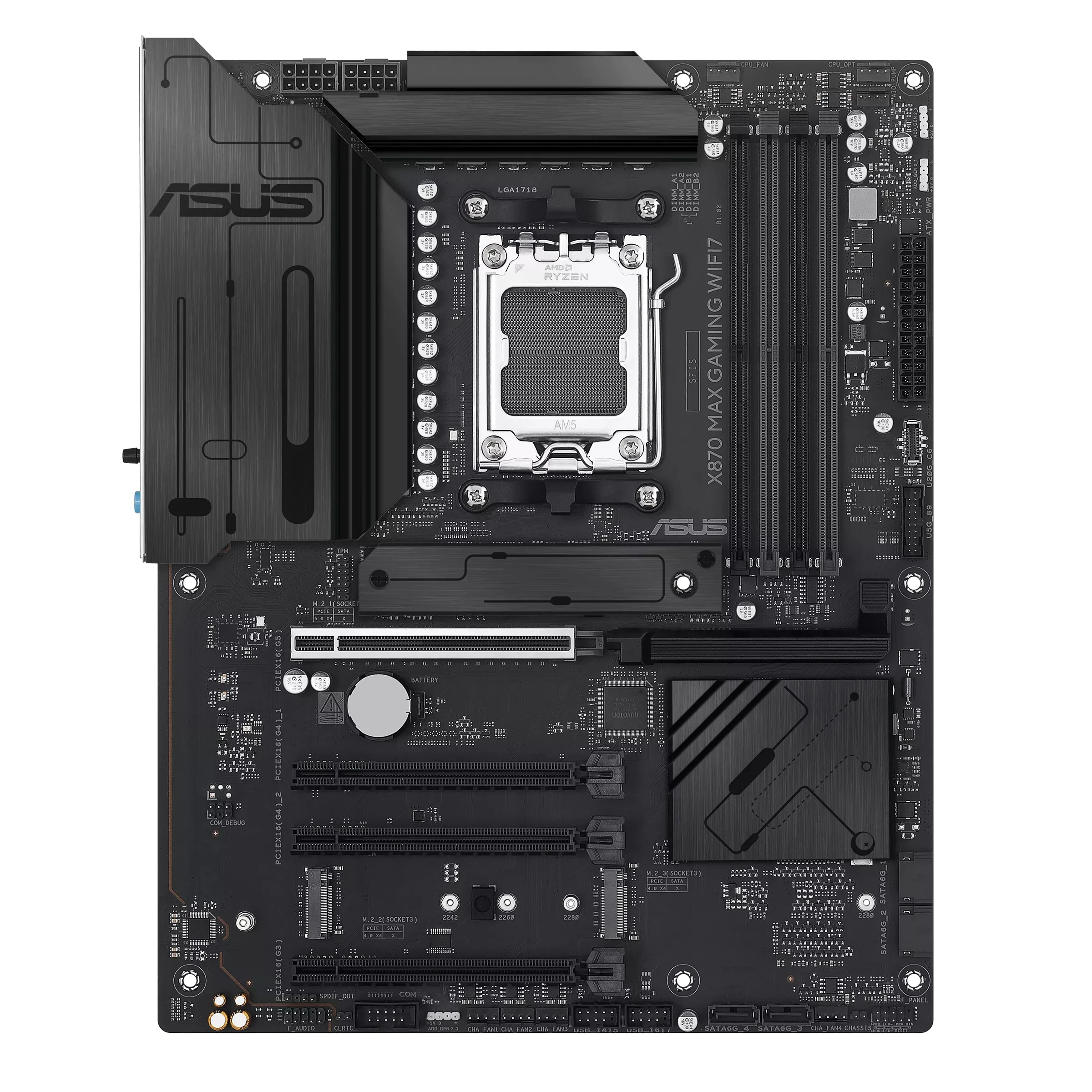 ASUS X870 Max Gaming WiFi7 DDR5 AMD Motherboard + Lexar Thor RGB 32GB Kit (2x16GB) DDR5 6000MT/s CL38 AMD Expo & Intel Xmp 3.0 Gaming Desktop Memory (Black) (LD5U16G60C38BG-RGD) - Image 3