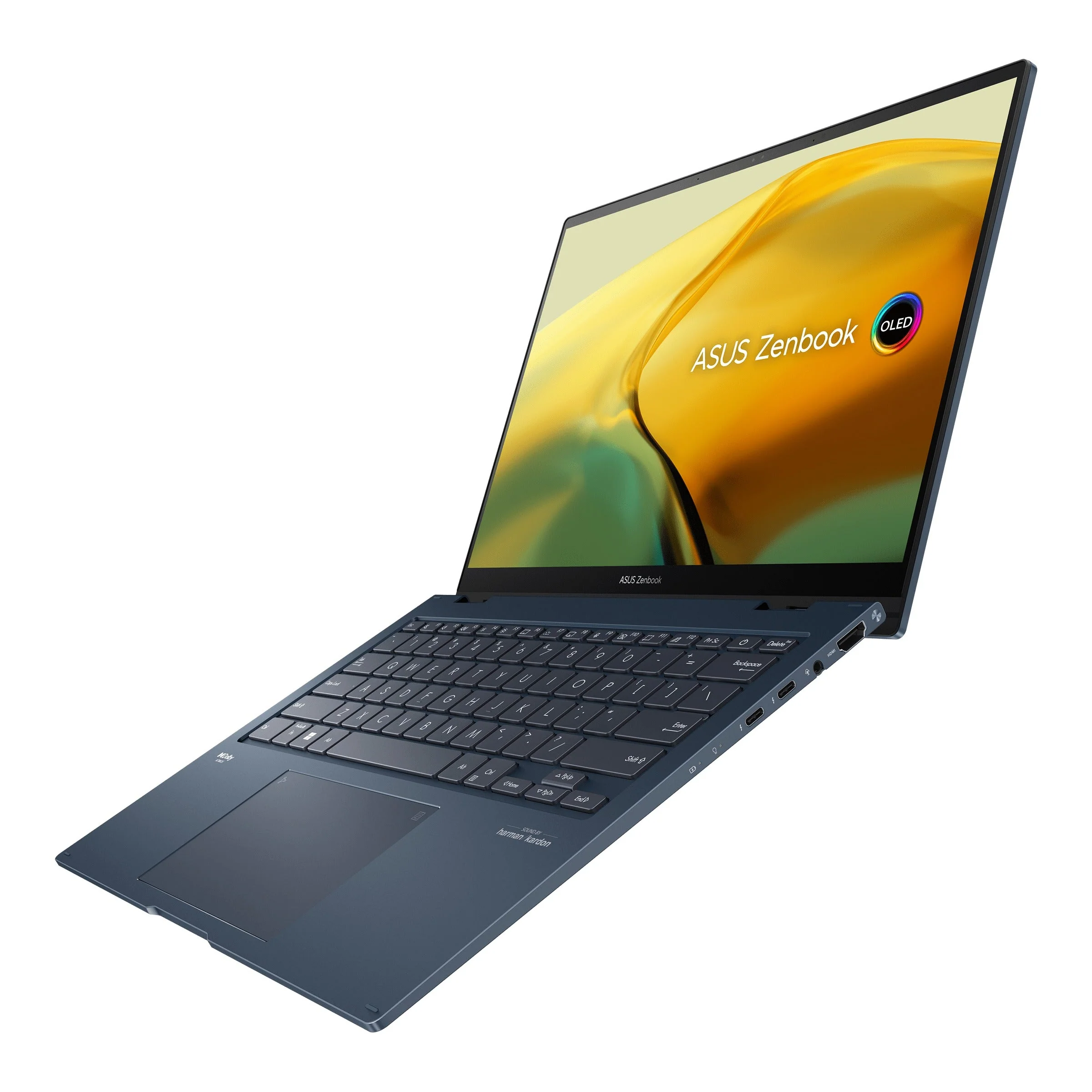 Asus Zenbook 14 Flip OLED UP3404VA-KN133WS Laptop (Ponder Blue) | 14" 2.8K OLED | 165HZ | I7-1360P | 512GB SSD | 16GB RAM | IRIS XE | Windows 11 Home | MS Office Home & Student 2021 | Asus Sleeve | Stylus Pen - Image 4