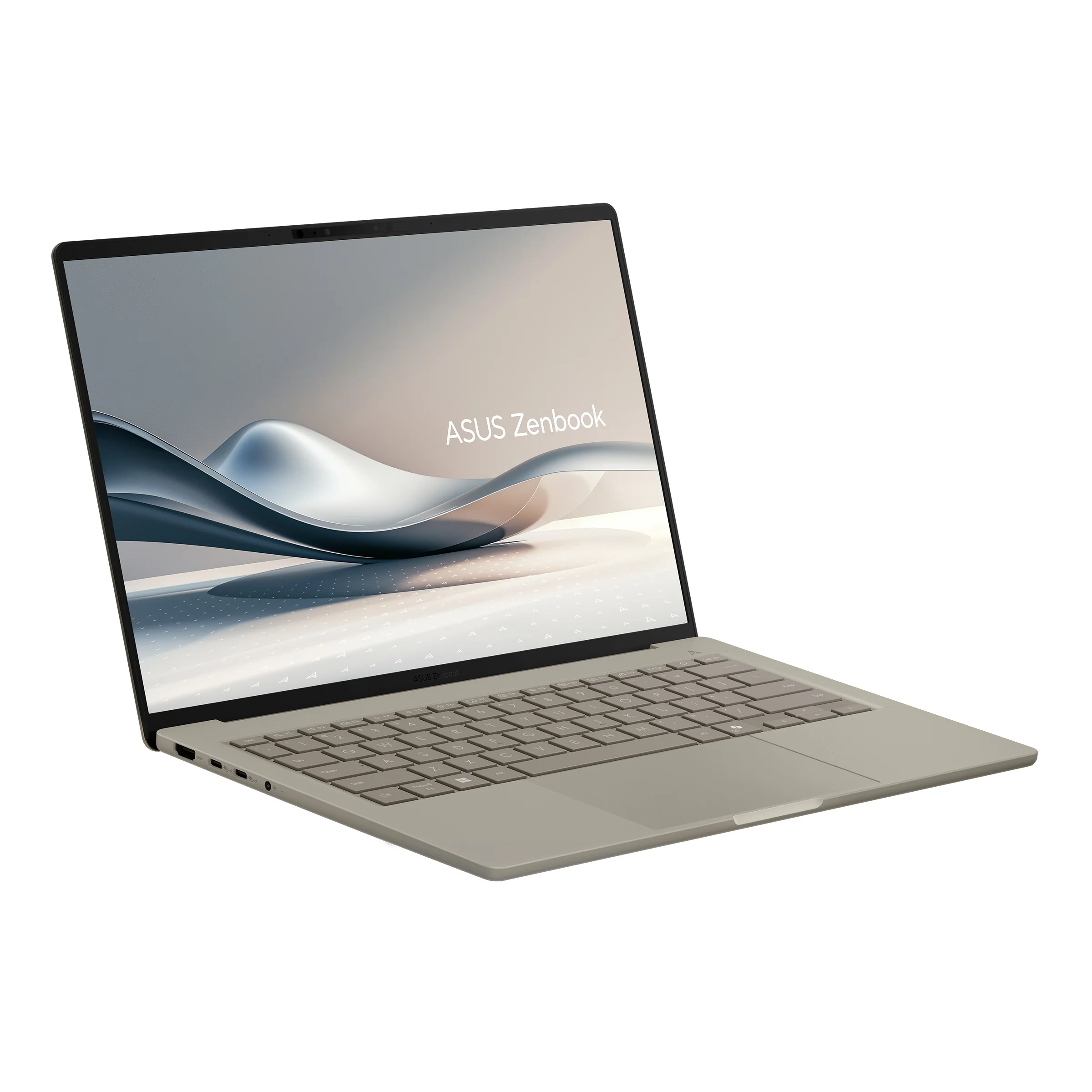 Asus Zenbook A14 UX3407QA-SB386WSM Laptop (Zabriskie Beige) | 14 WUXGA (1920x1200) | Snapdragon X X1 26 100 | 16GB RAM | 512GB SSD | Qualcomm Adreno GPU | Windows 11 Home | MS Office Home 2024 + MS 365 Basic + Asus AP4600 Backpack - Image 3