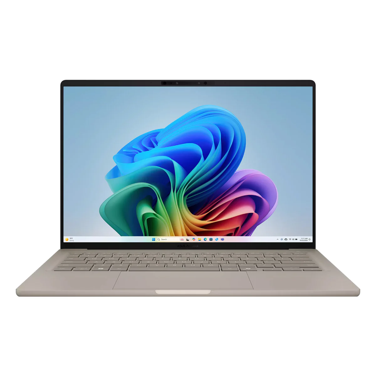 ASUS Zenbook A14 UX3407QA-SB465WSM Laptop (Zabriskie Beige) | 14 WUXGA (1920x1200) IPS | Snapdragon X  X1 26 100 | 16GB RAM | 1TB SSD | Qualcomm Adreno GPU | Windows 11 Home | MS Office Home 2024 + MS 365 Basic + ASUS AP4600 Backpack - Image 2