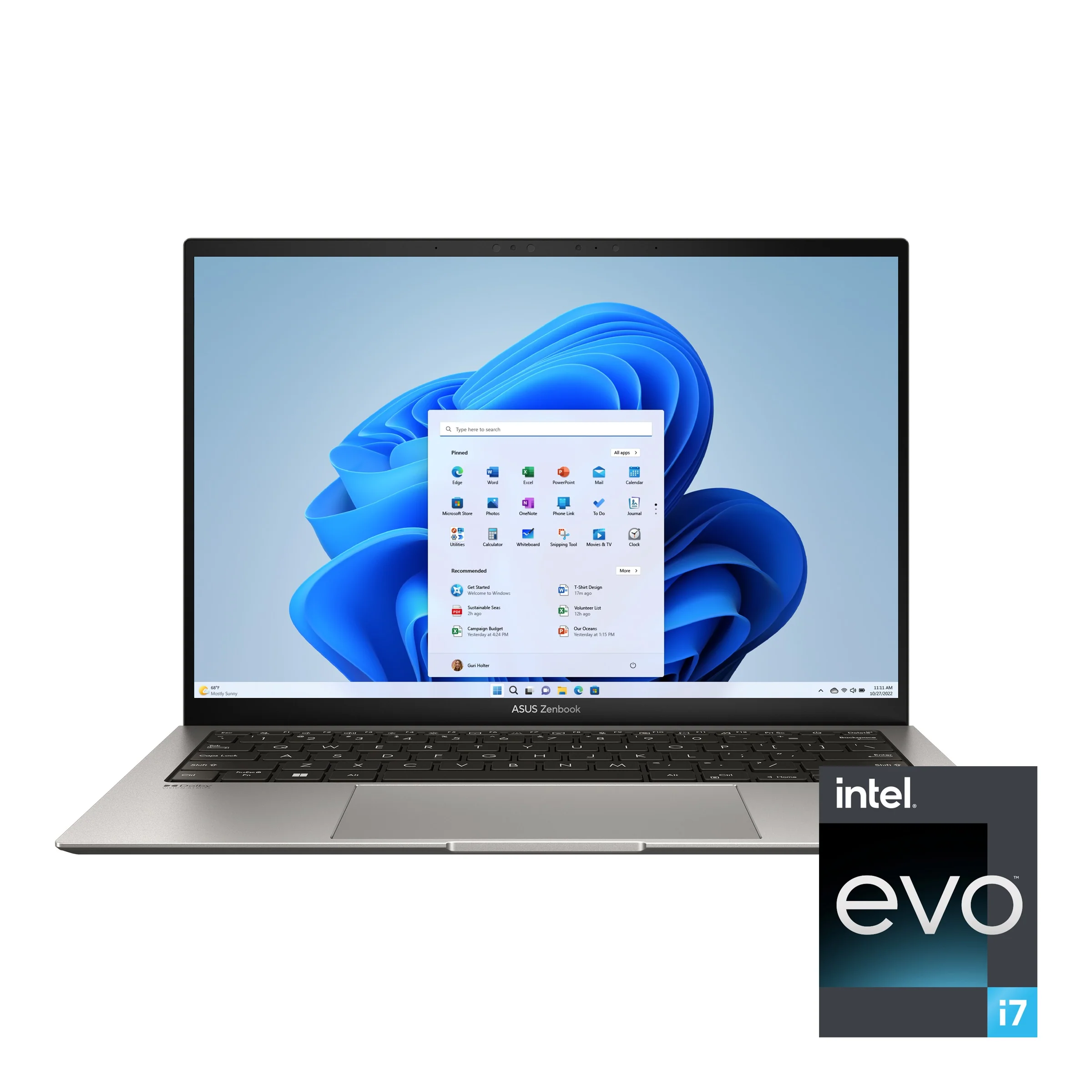 Asus Zenbook S 13 OLED UX5304VA-NQ204WS 13.3" 2.8K Laptop (Basalt Grey) | 13.3” 2.8K (2880 x 1800) OLED | Intel® Core™ i7-1355U | 16GB RAM | 512GB SSD | Intel® Iris Xe Graphics | Windows 11 Home | MS Office Home & Student 2021 | Asus Sleeve - Image 2