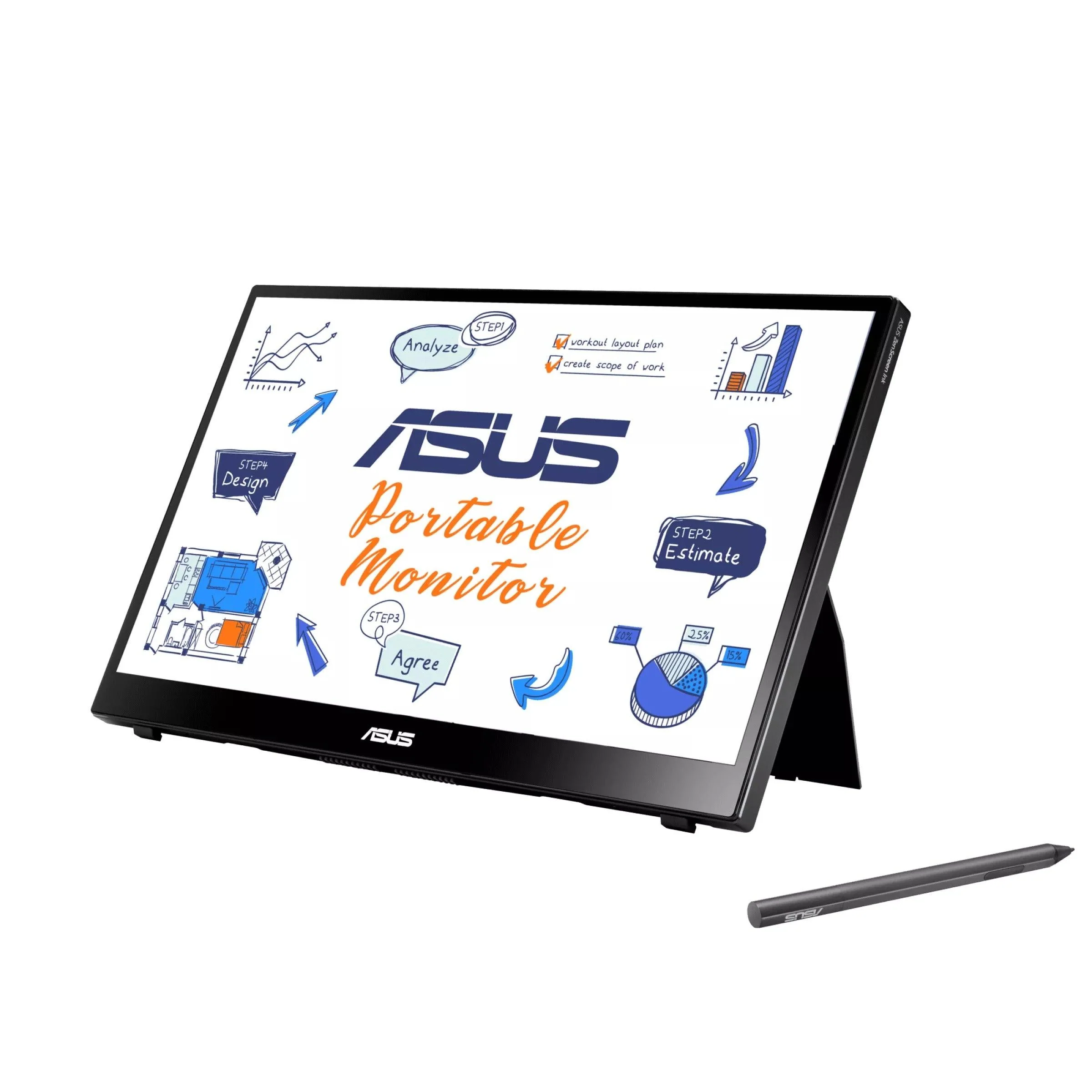 ASUS Zenscreen INK MB14AHD 14” FHD IPS Portable Monitor