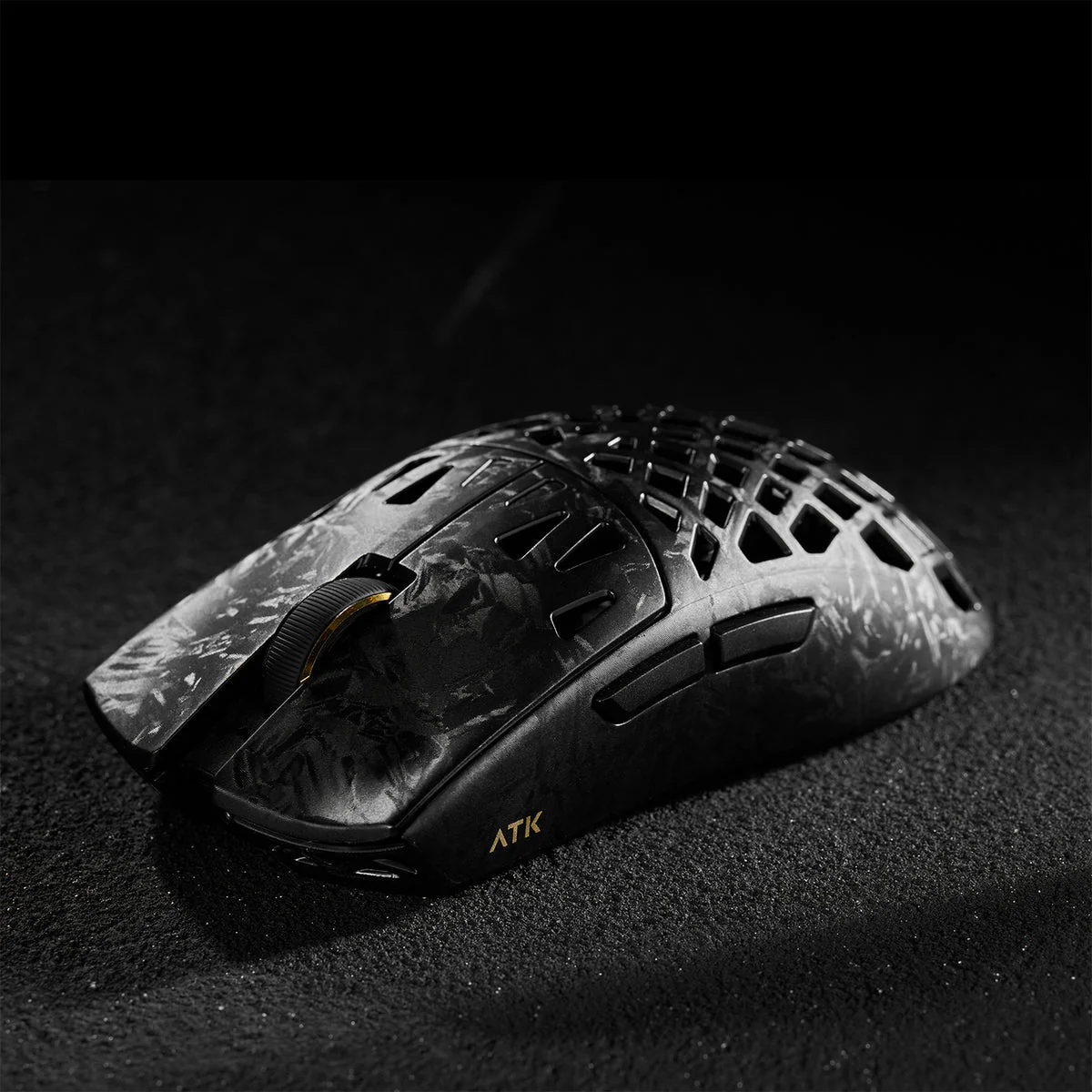 ATK Blazing Sky Ghost Ultimate Series Carbon Fiber Skeleton Gaming Mouse (Black) - Image 4