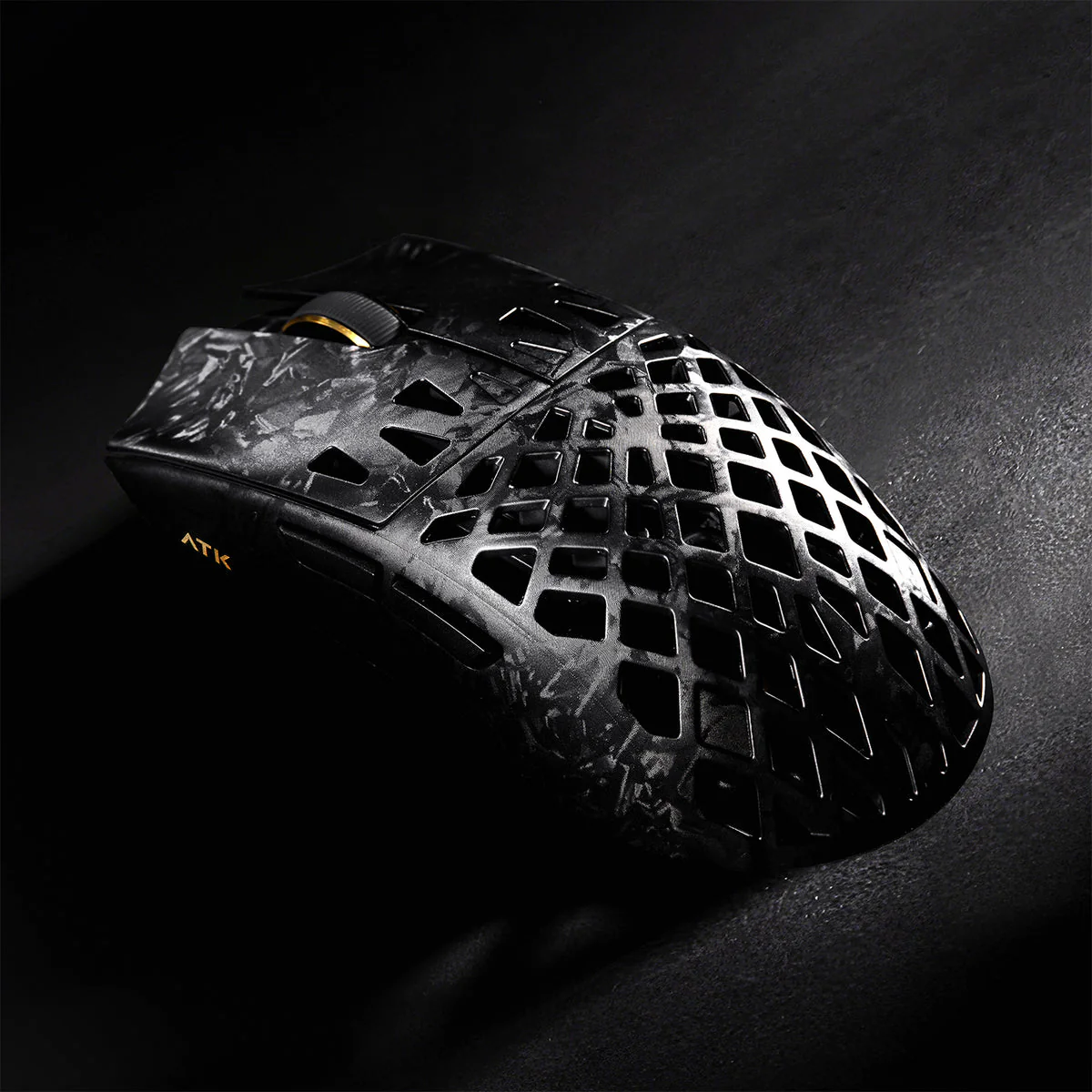 ATK Blazing Sky Ghost Ultimate Series Carbon Fiber Skeleton Gaming Mouse (Black) - Image 6