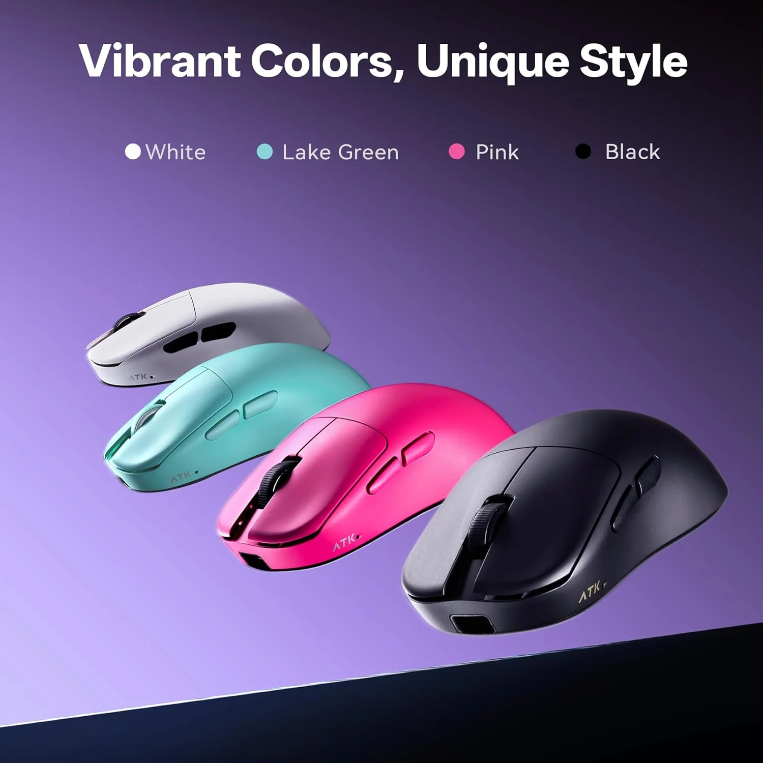 ATK Blazing Sky U2 Ultimate 2.0 Series Lightweight Wireless Mouse (Aqua Green, Rose) - Image 4