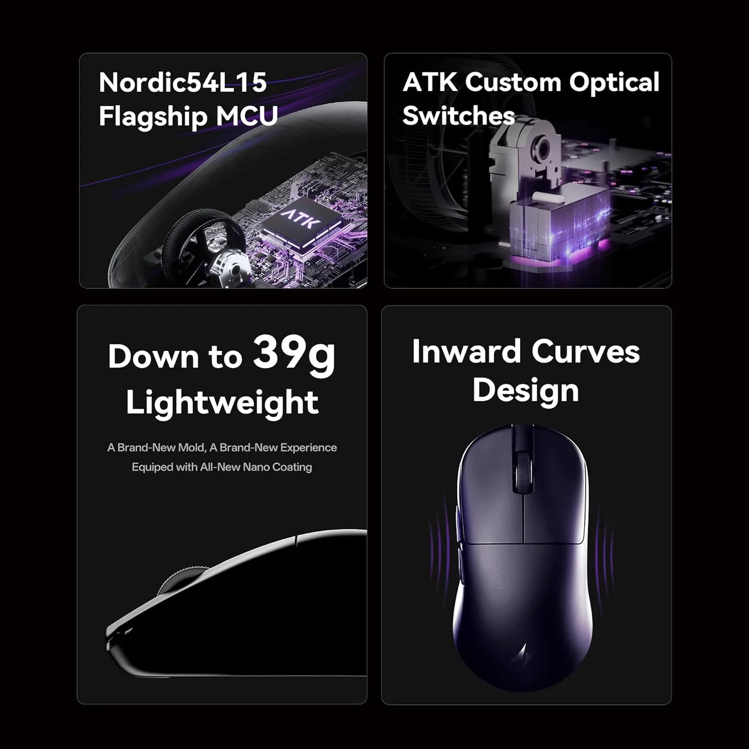 ATK Blazing Sky U2 Ultimate 2.0 Series Lightweight Wireless Mouse (Aqua Green, Rose) - Image 9