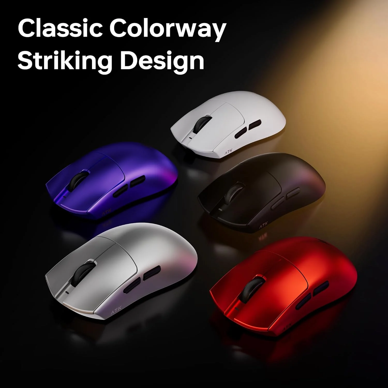ATK Blazing Sky X1 Ultimate 2.0 Lightweight Wireless Mouse (Black, White) - Image 11