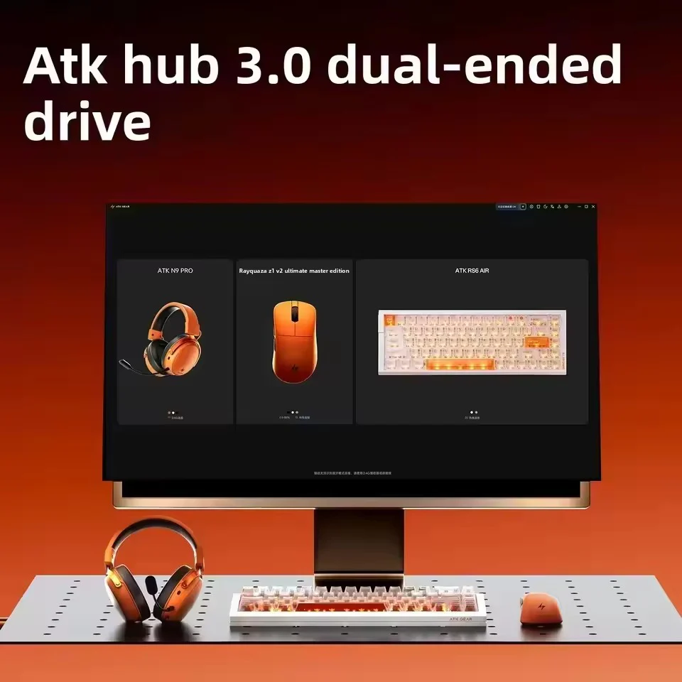 ATK Blazing Sky Z1 Ultimate 2.0 Ultra-Lightweight Wireless Mouse (Orange) - Image 6