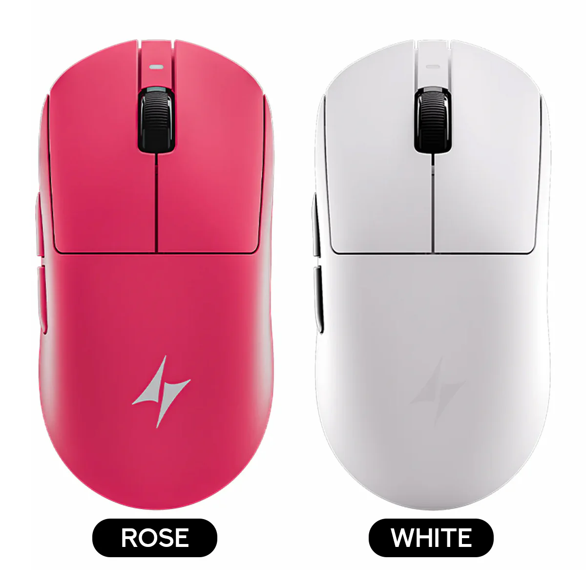 ATK Dragonfly A9 Pro Lightweight Wireless Mouse (Rose, White)