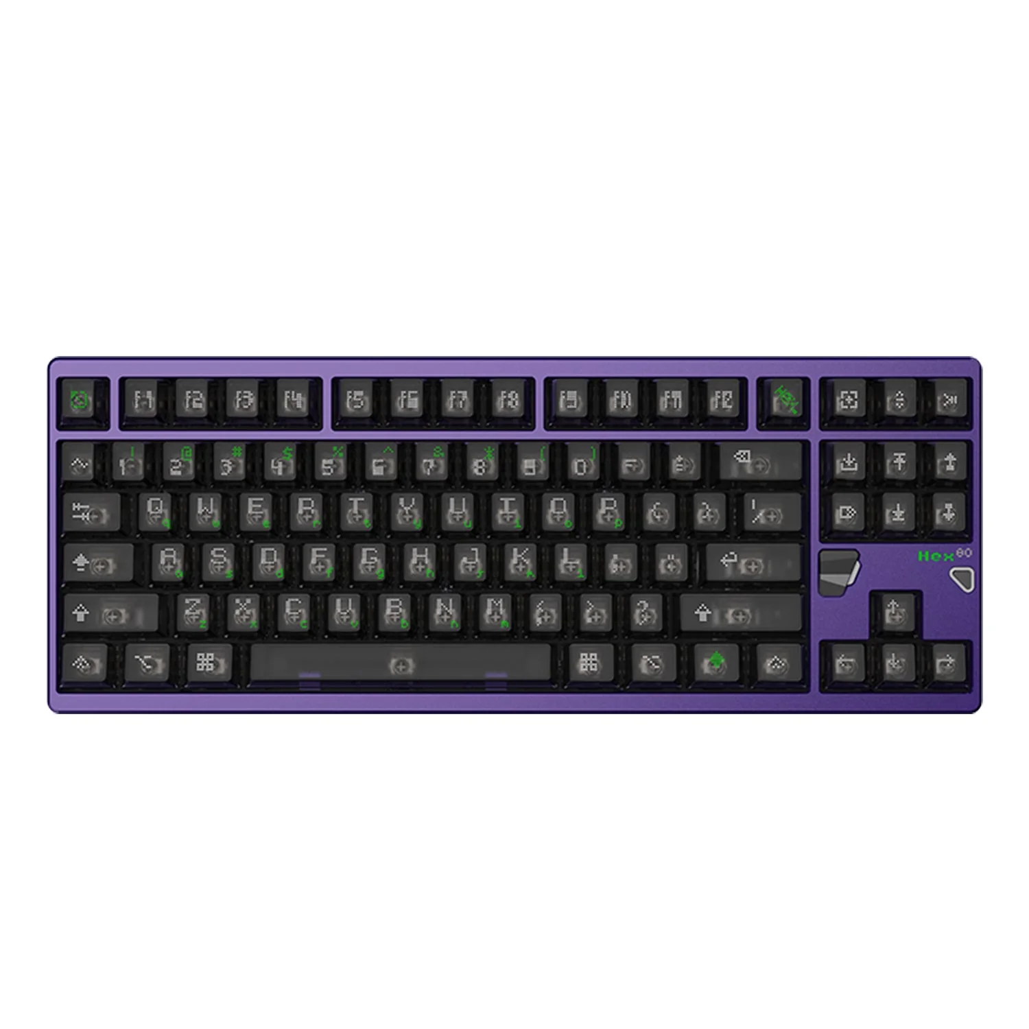 ATK x QK Hex80 RGB Wired 88 Keys Gasket Mount Aluminum CNC Case Hot-Swappable Mechanical Keyboard (Ti OWLAB Switch) (Anodized Grey, Anodized Purple, Anodized Sandgold, Spray Coated Babypink, Spray Coated Spark) - Image 13