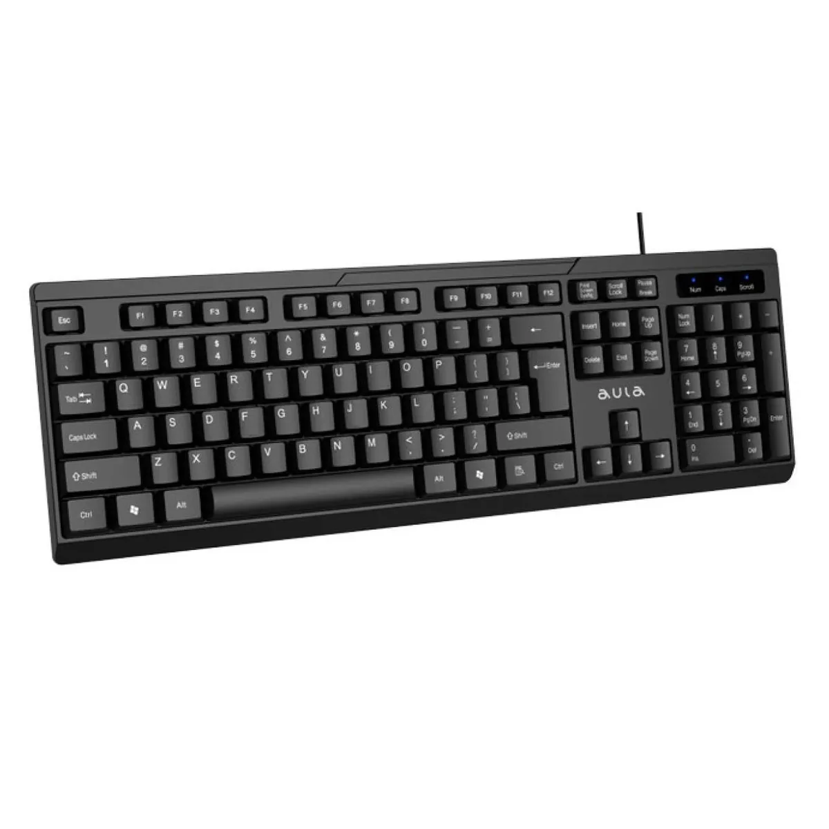 Aula AK205 Full-Sized Wired Keyboard (Black) - Image 2
