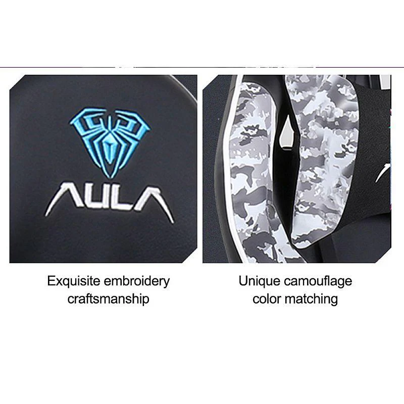 AULA F1007 Gaming Chair (Black & Blue Camouflage) - Image 7