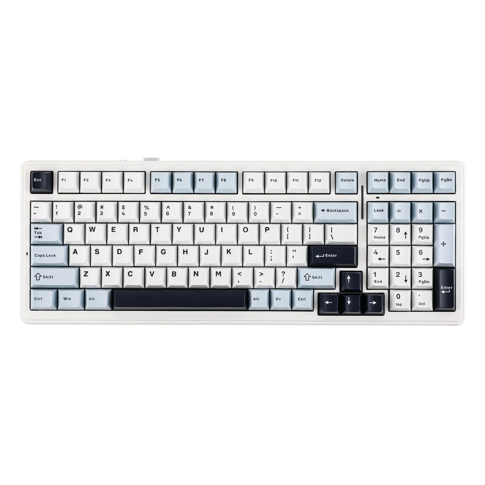 Aula F99 RGB Tri-Mode Type-C 98% 99-Key Gasket Structure Hot-Swap Mechanical Gaming Keyboard (Reaper Switch) (White/Blue/Dark Purple) - Image 2