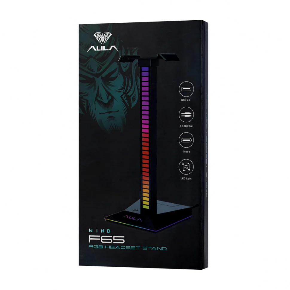 Aula Wind F65 RGB Headset Stand - Image 3