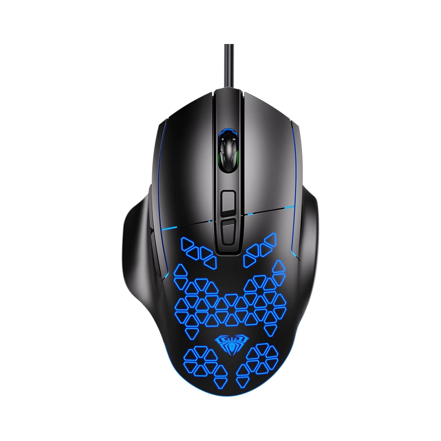 Aula Wind F812 7200DPI RGB 7-Key Wired Gaming Mouse (Black) - Image 2