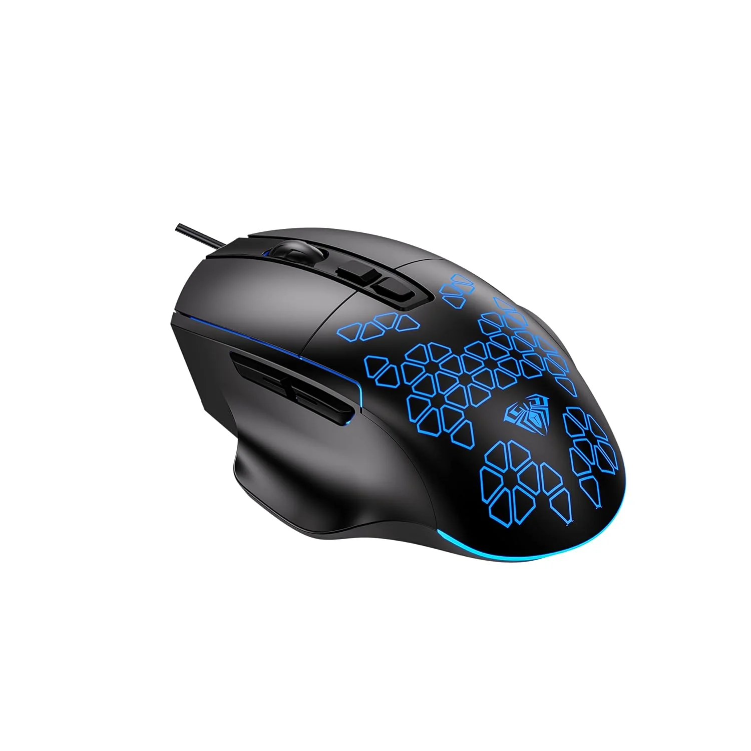 Aula Wind F812 7200DPI RGB 7-Key Wired Gaming Mouse (Black) - Image 6