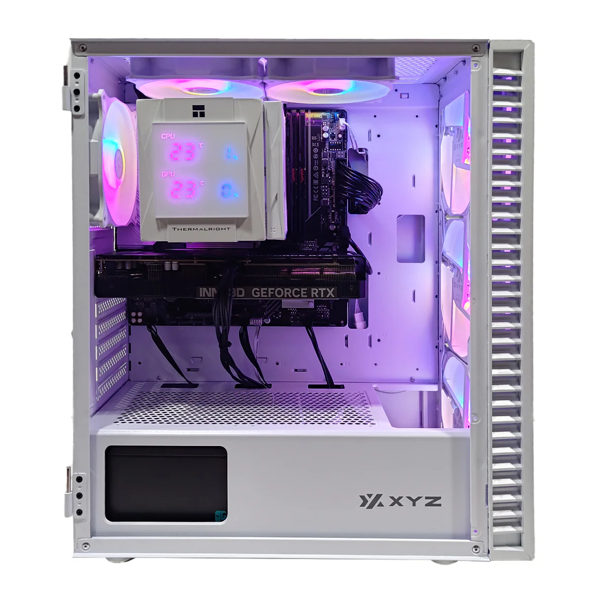 Aurora Airone 100 White Desktop Gaming PC | AMD Ryzen 7 8700F  | 16GB RAM | 1TB SSD| RTX 5060 TI | Windows 11 Pro - Image 2