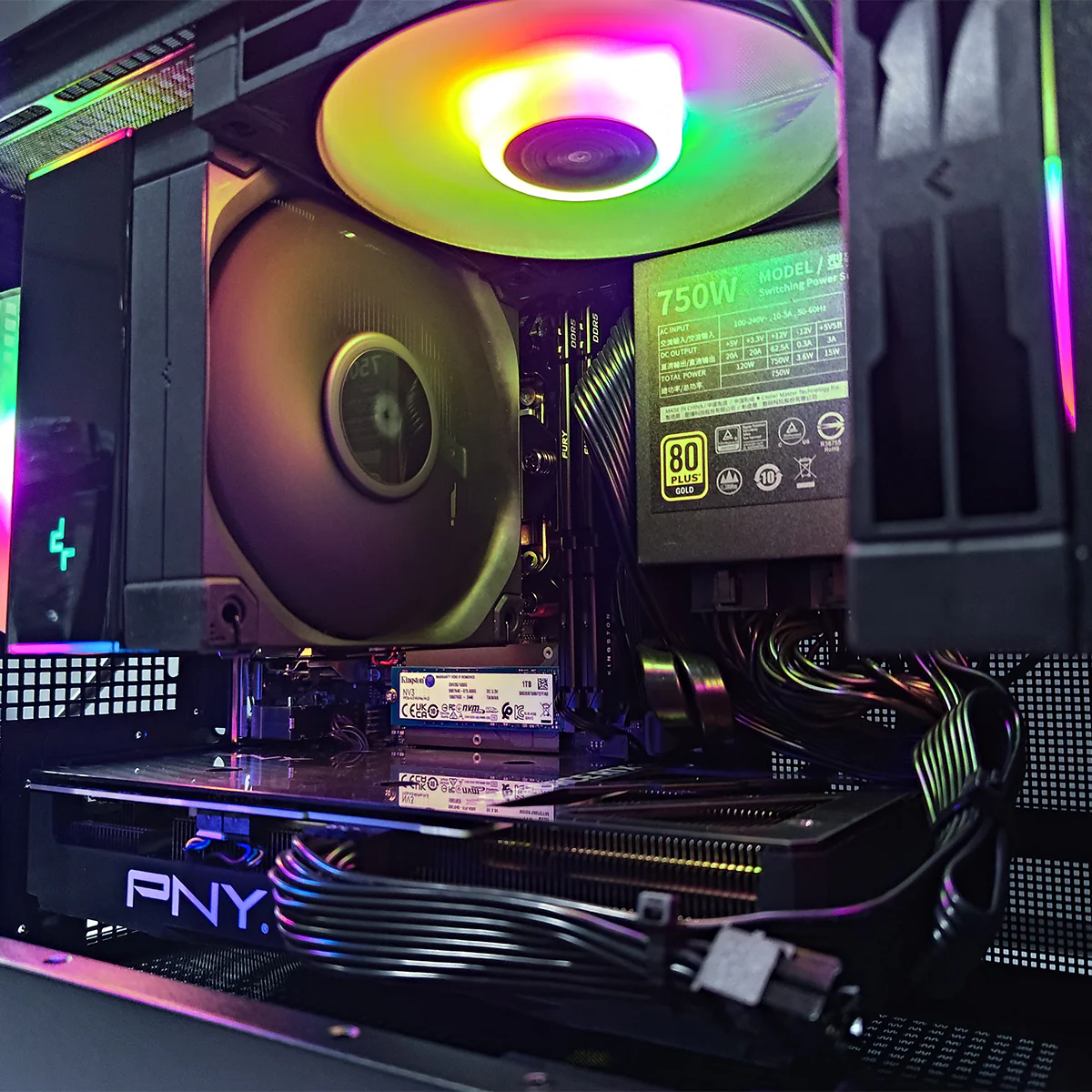 Aurora CH160 Black Desktop Gaming PC | AMD Ryzen 5 7500F | 32GB RAM | 1TB SSD | RTX 4070 | Windows 11 Pro - Image 4