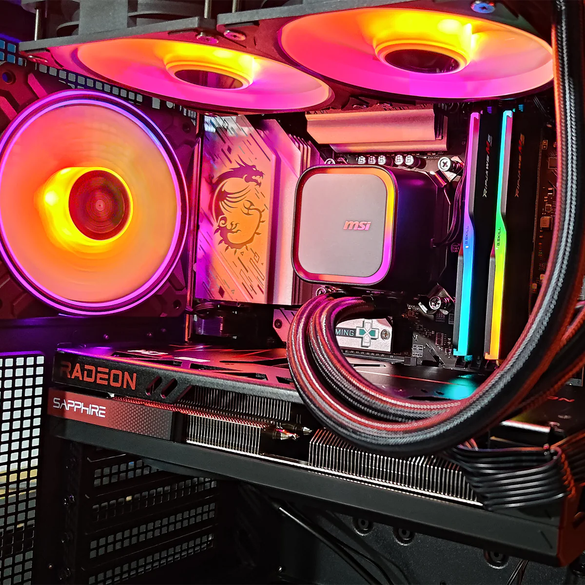 Aurora Cyclops Black Desktop Gaming PC | Intel i5 14500 | 32GB RAM | 1TB SSD | RX 7700 XT | Windows 11 Pro - Image 4