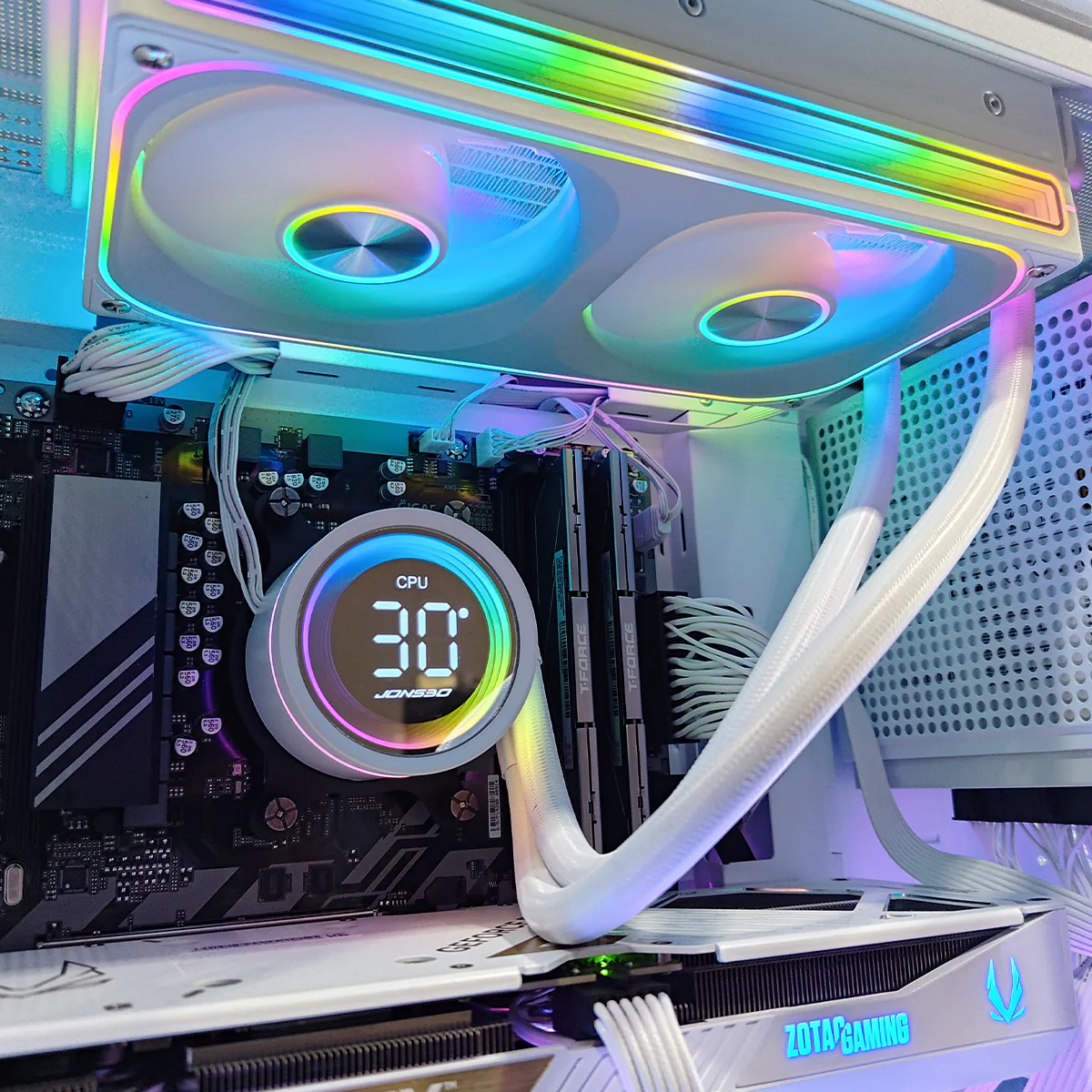 Aurora D41 White Desktop Gaming PC | AMD Ryzen 7 8700F | 32GB RAM | 1TB SSD | RTX 5070 | Windows 11 Pro - Image 3