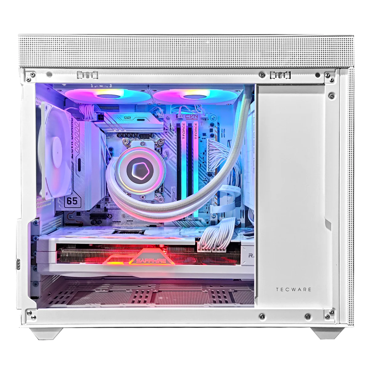 Aurora Fusion 2 White Desktop Gaming PC | AMD Ryzen 5 7600 | 32GB RAM | 1TB SSD | RX 7800 XT | Windows 11 Pro - Image 2