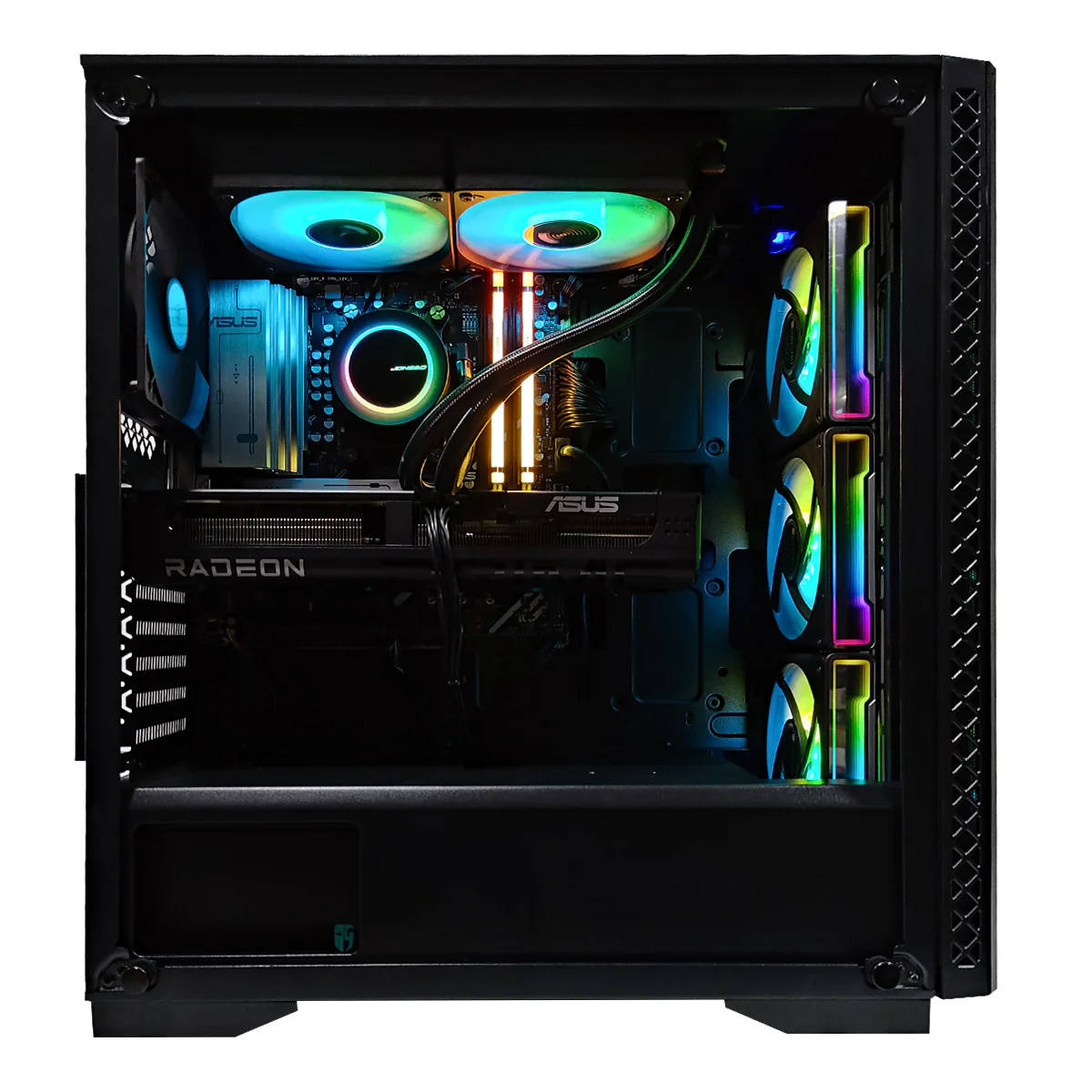 Aurora Matrexx 50 Black Desktop Gaming PC | AMD Ryzen 5 9500F | 16GB RAM | 1TB SSD | RX 9060 XT | Windows 11 Pro - Image 2