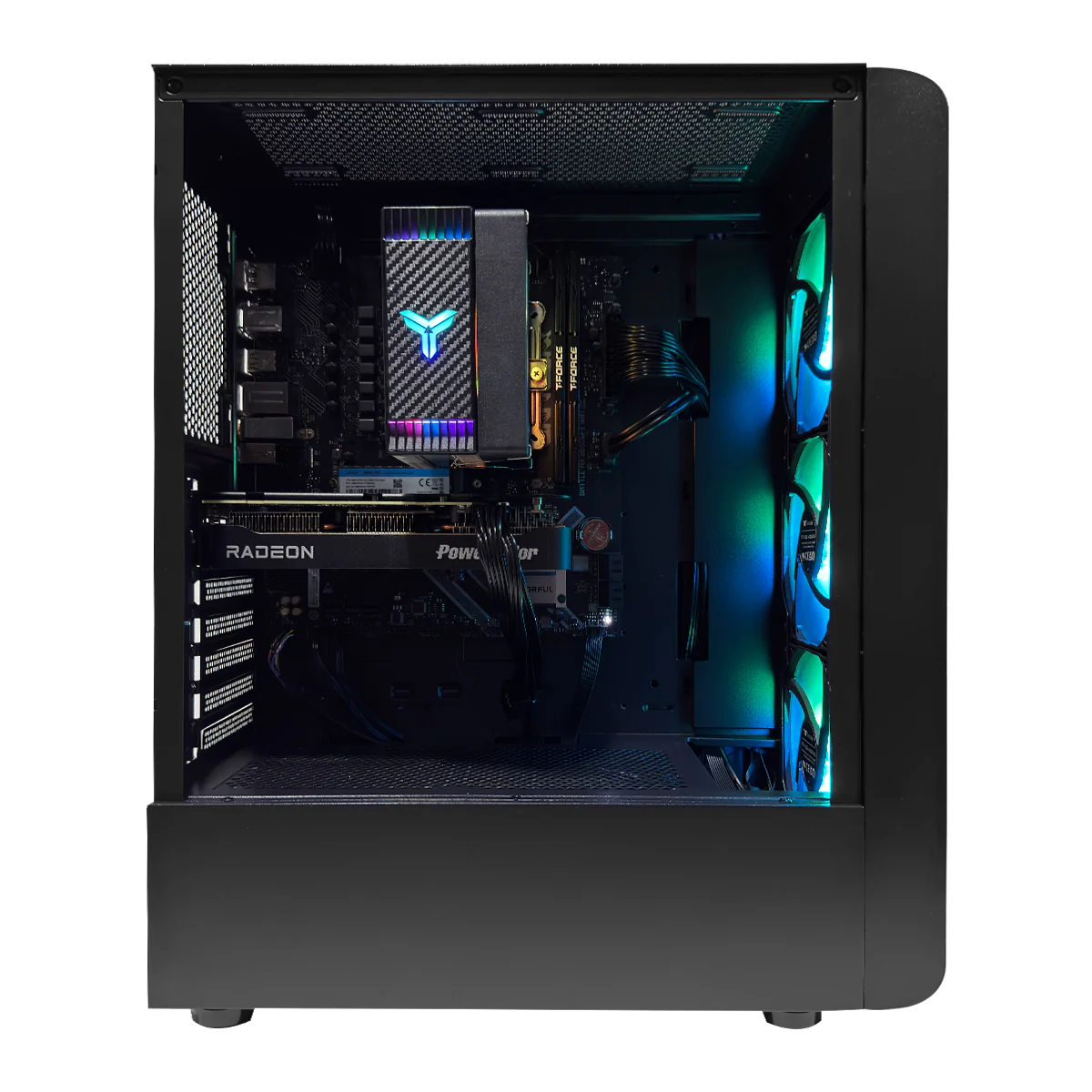 Aurora S200 Black Desktop Gaming PC | AMD Ryzen 7 8700F | 16GB(2x8GB) RAM | 1TB SSD | RX 9060 XT | Windows 11 Pro - Image 2