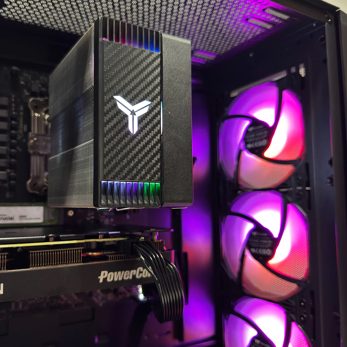 Aurora S200 TG Black Desktop Gaming PC | AMD Ryzen 7 8700F | 16GB (2x8GB) RAM | 1TB SSD | RX 9060XT | Windows 11 Pro - Image 4