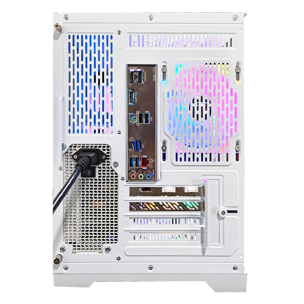 Aurora Spectra White Desktop Gaming PC | AMD Ryzen 7 7700 | 16GB RAM | 1TB SSD | RX 9060 XT | Windows 11 Pro - Image 9