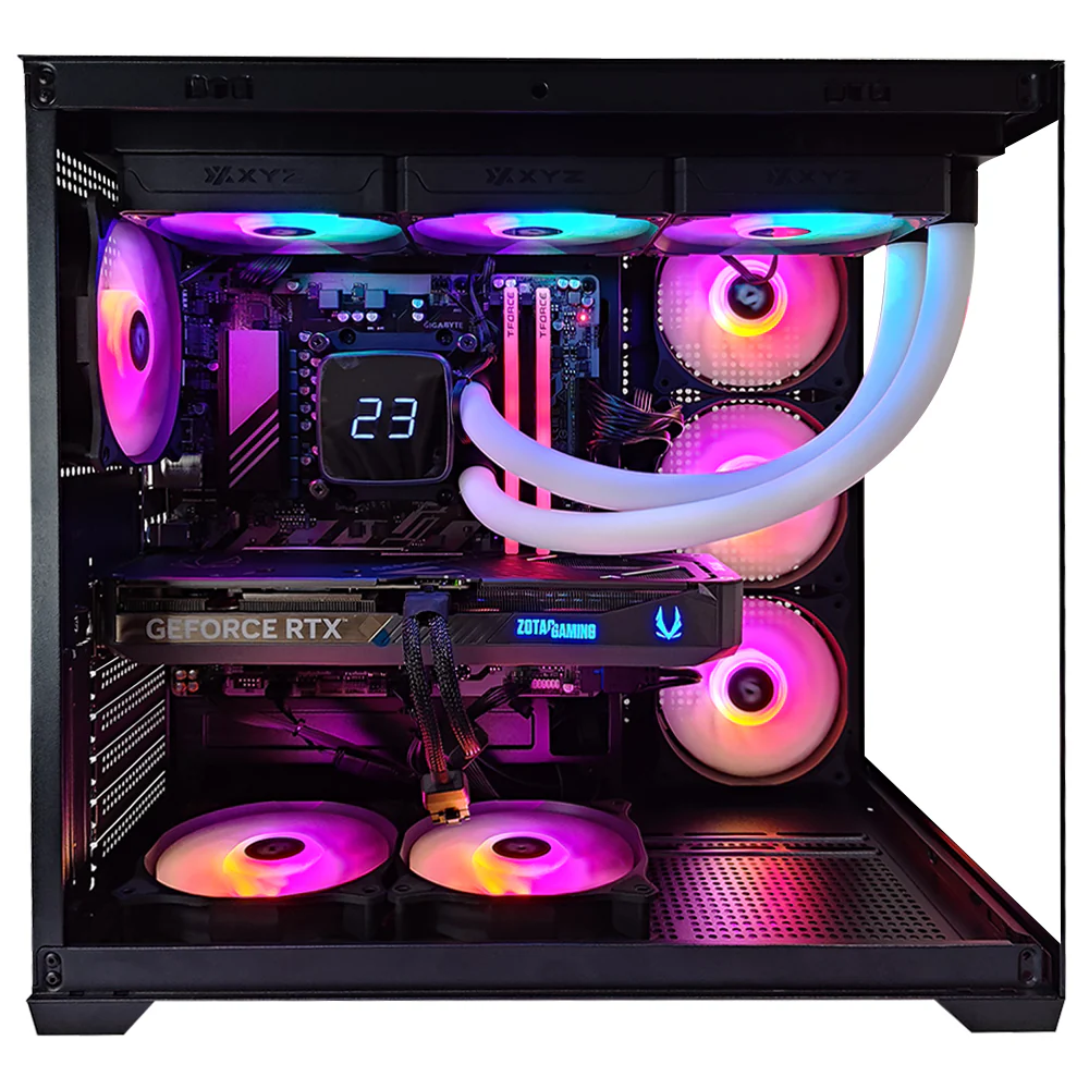 Aurora Tesseract X 50 Black Desktop Gaming PC | AMD Ryzen 7 8700F | 32GB RAM | 1TB SSD | RTX 5070 | Windows 11 Pro - Image 2
