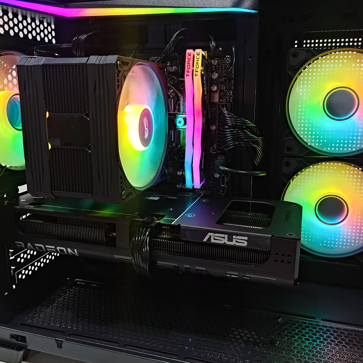 Aurora TH285M Black Desktop Gaming PC | AMD Ryzen 5 7500X3D | 16GB RAM | 1TB SSD | RX 9060 XT OC | Windows 11 Pro - Image 3