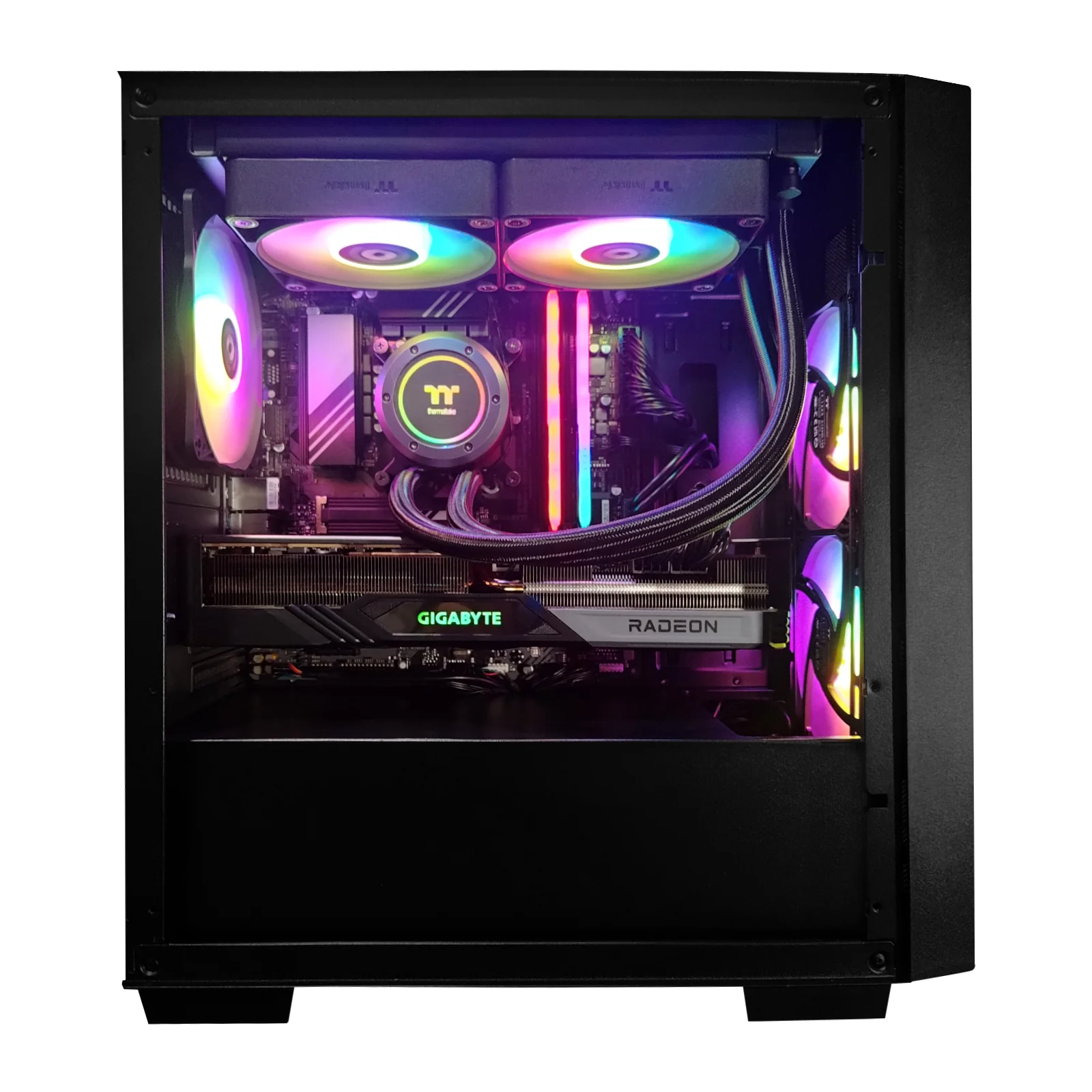 Aurora Versa H16 Black Desktop Gaming PC | Intel i5 14600KF | 32GB RAM | 1TB SSD | RX 7700 XT | Windows 11 Pro - Image 2