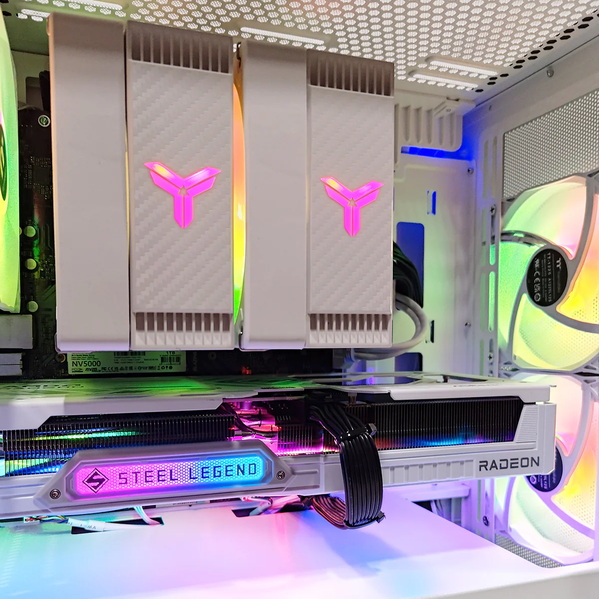 Aurora Versa Snow White Desktop Gaming PC | AMD Ryzen 7 8700F | 16GB (2X8GB) RAM | 1TB SSD | RX 9060 XT  | Windows 11 Pro - Image 3