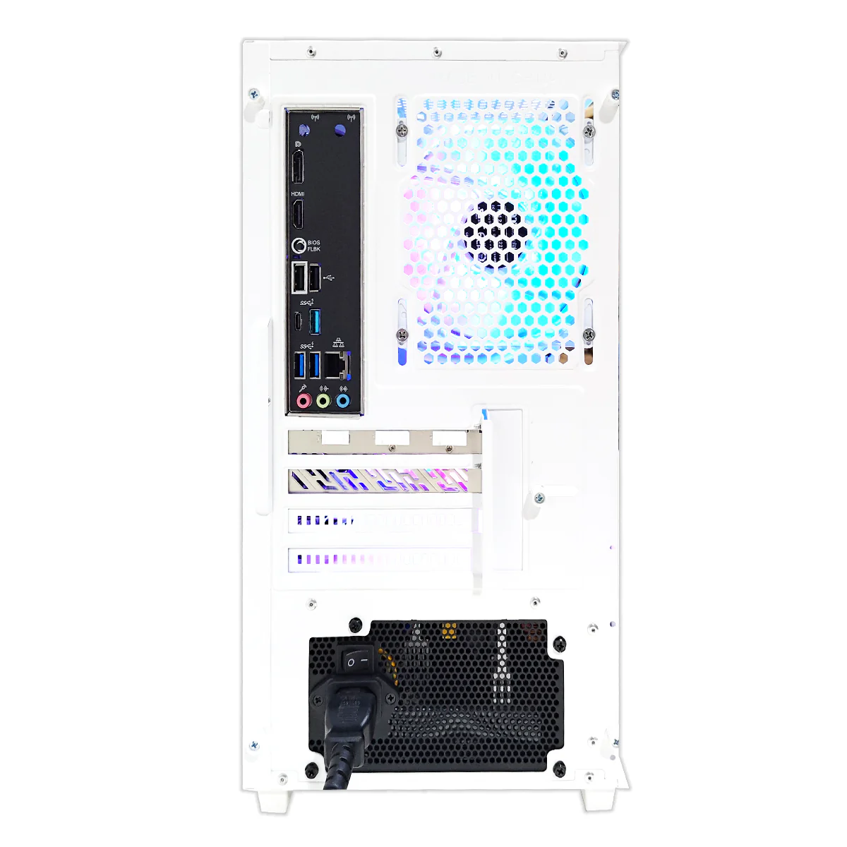 Aurora Versa Snow White Desktop Gaming PC | AMD Ryzen 7 8700F | 16GB (2X8GB) RAM | 1TB SSD | RX 9060 XT  | Windows 11 Pro - Image 8