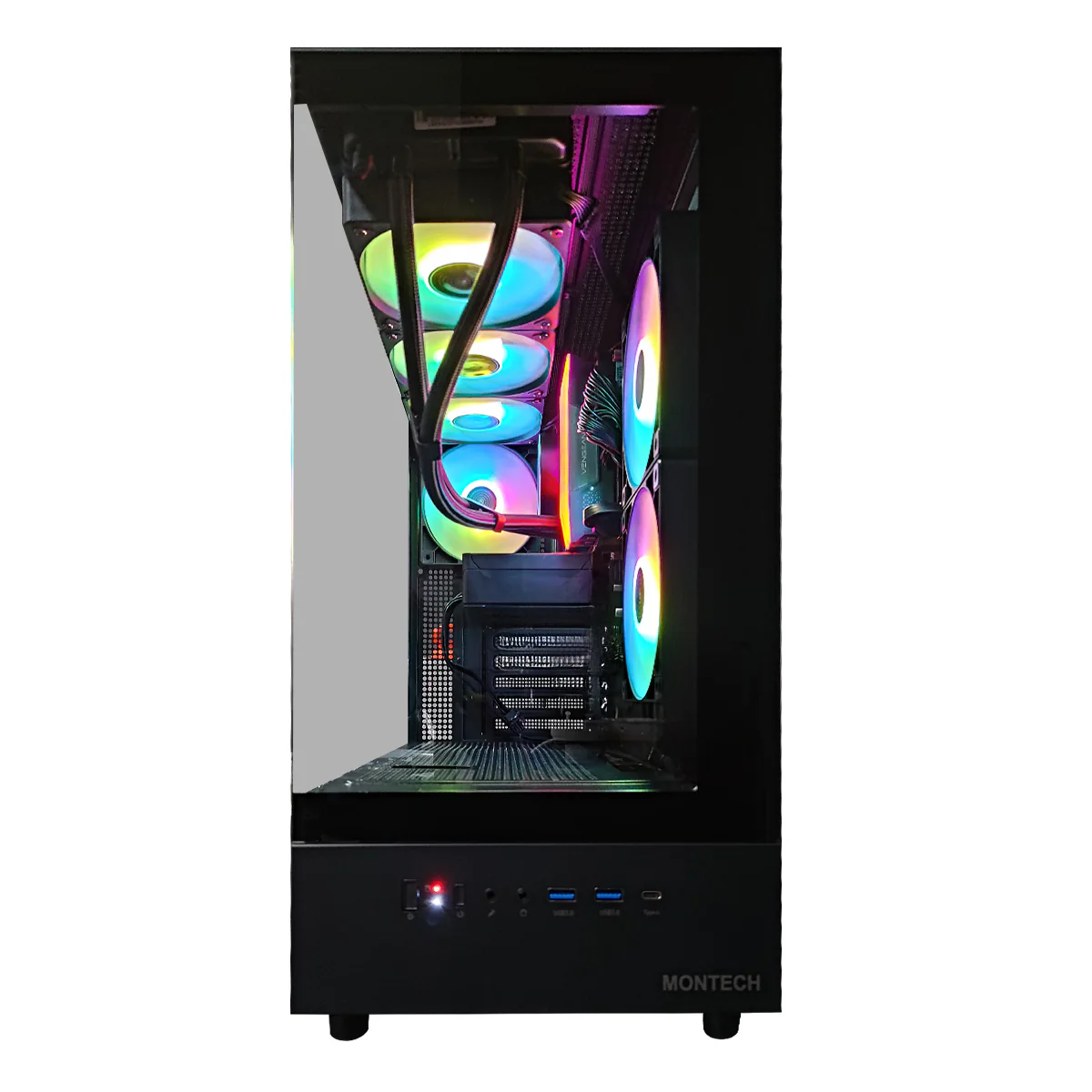Aurora XR Mid Tower Black Desktop Gaming PC | Intel Core i7 - 12700 | 32GB RAM |  1TB SSD | RTX 5060 Ti | Windows 11 Pro - Image 6