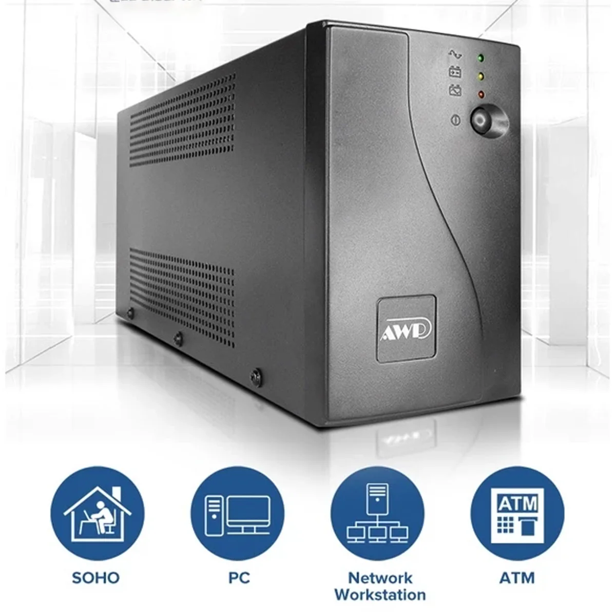 AWP Aide Single-Phase 2000VA 1200W Line-Interactive UPS with Stabilizer - Image 4