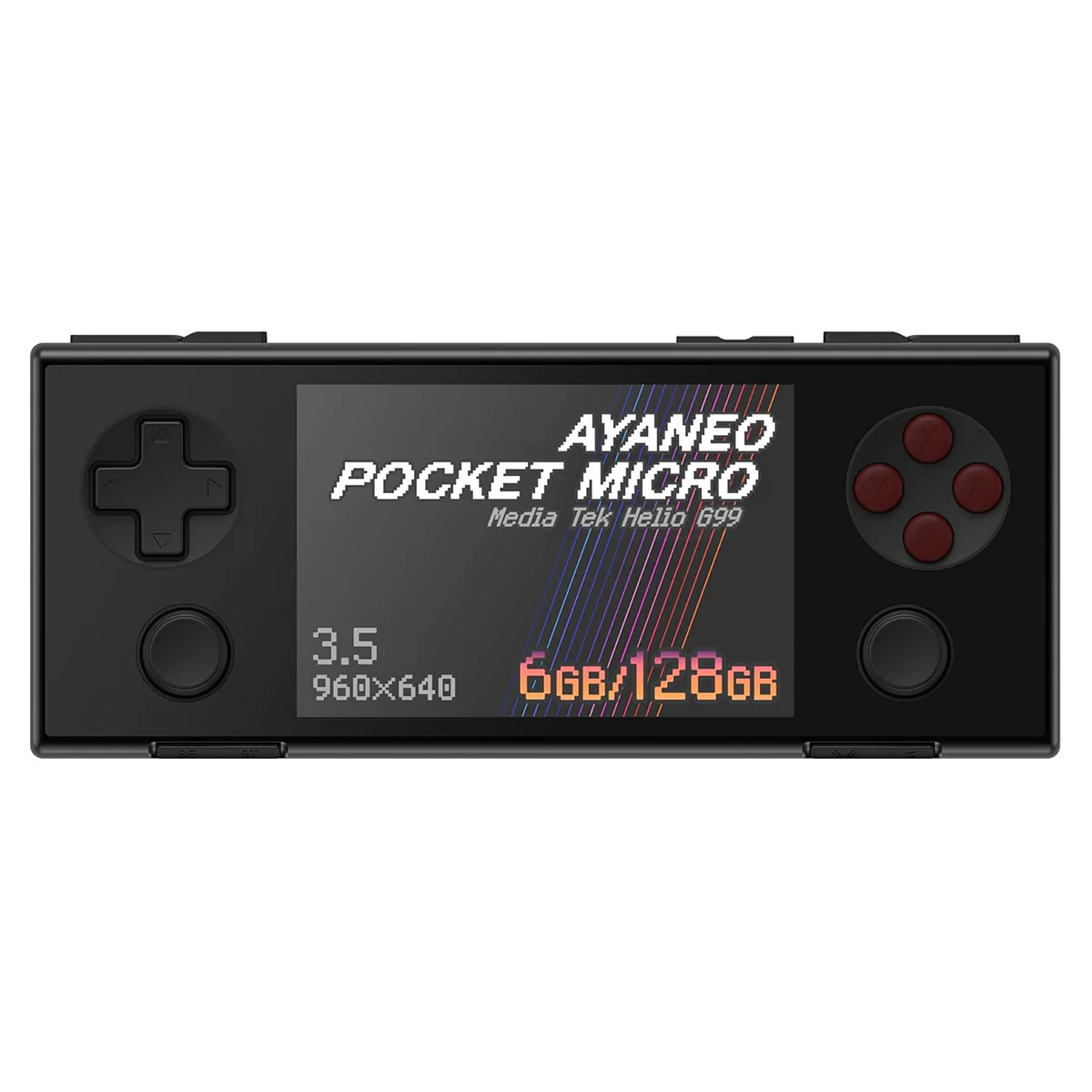Ayaneo Pocket Micro MediaTek Helio G99 6GB + 128GB 3.5" Borderless IPS Screen Handheld Gaming Console (Magic Black) + Ayaneo Pocket Micro Pouch (Black) + Ayaneo Pocket Micro HD Tempered Film - Image 2