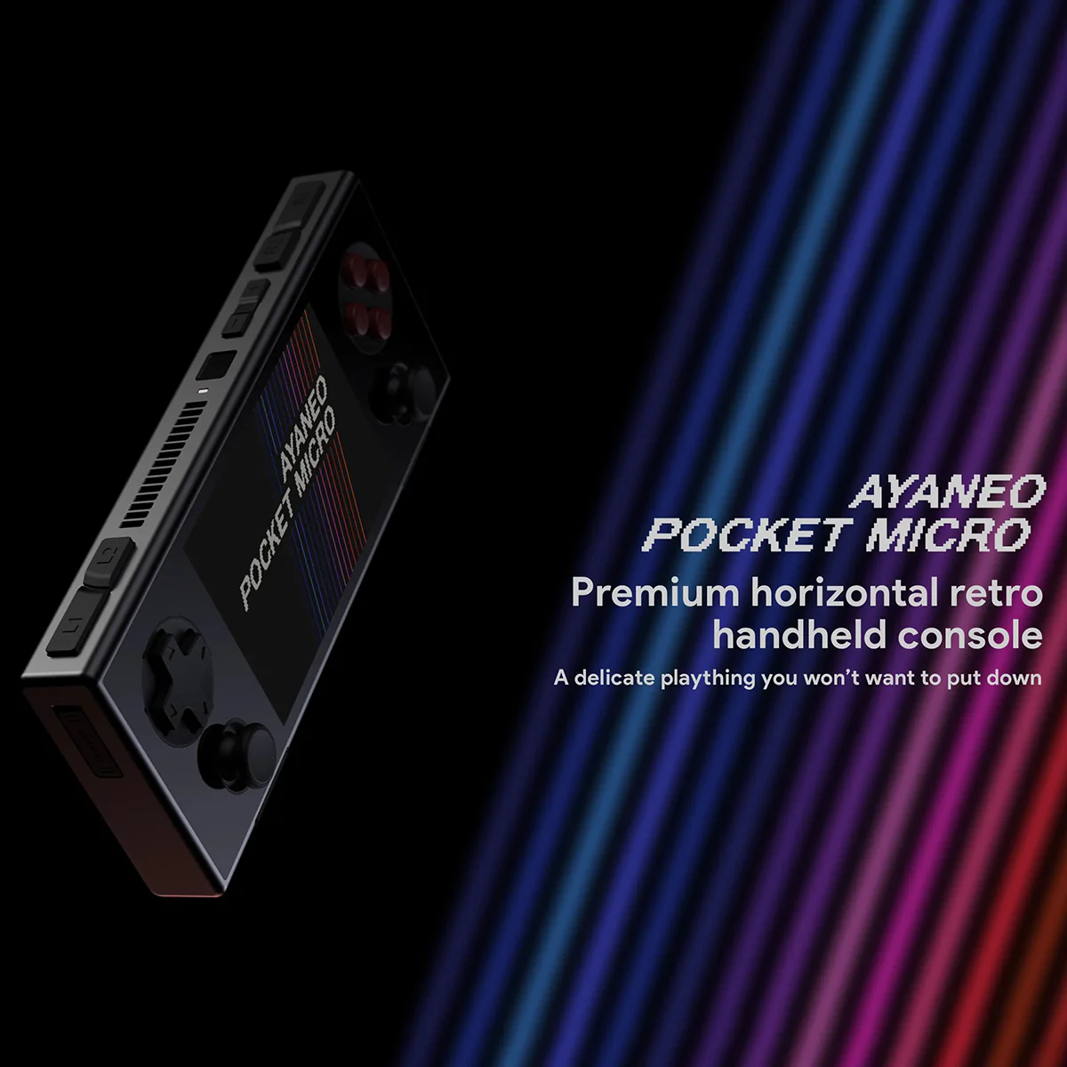 Ayaneo Pocket Micro MediaTek Helio G99 6GB + 128GB 3.5" Borderless IPS Screen Handheld Gaming Console (Magic Black) + Ayaneo Pocket Micro Pouch (Black) + Ayaneo Pocket Micro HD Tempered Film - Image 4