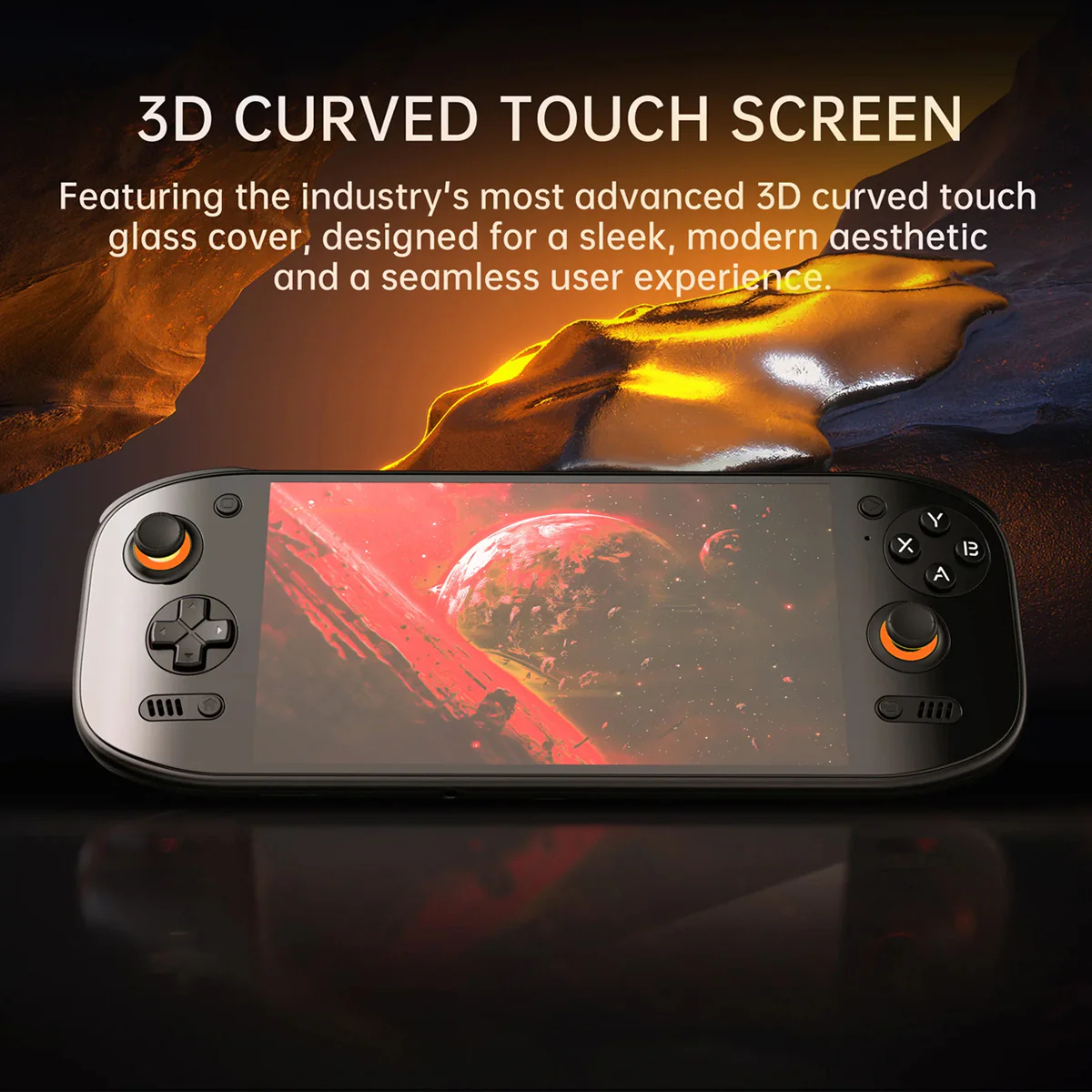 AYN Odin 2 Portal Base Snapdragon 8gen2 Processor 7" 1080P 120Hz OLED 3D Curved Touch Screen 8GB RAM + 128GB SSD Android 13 Handheld Gaming Console (Black) - Image 4