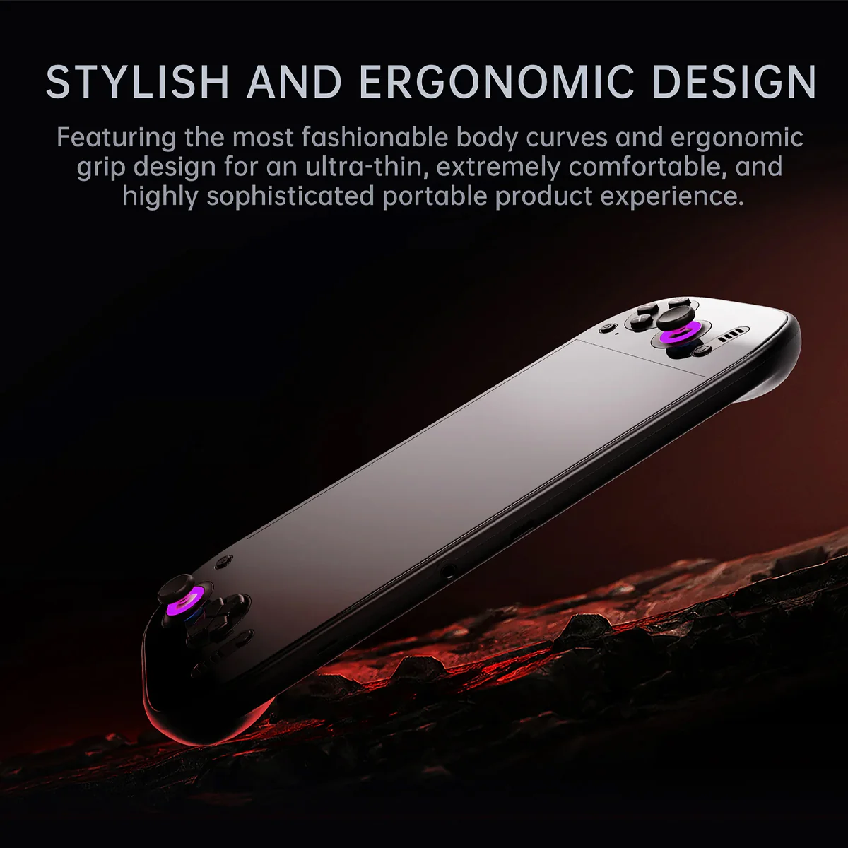 AYN Odin 2 Portal Base Snapdragon 8gen2 Processor 7" 1080P 120Hz OLED 3D Curved Touch Screen 8GB RAM + 128GB SSD Android 13 Handheld Gaming Console (Black) - Image 8