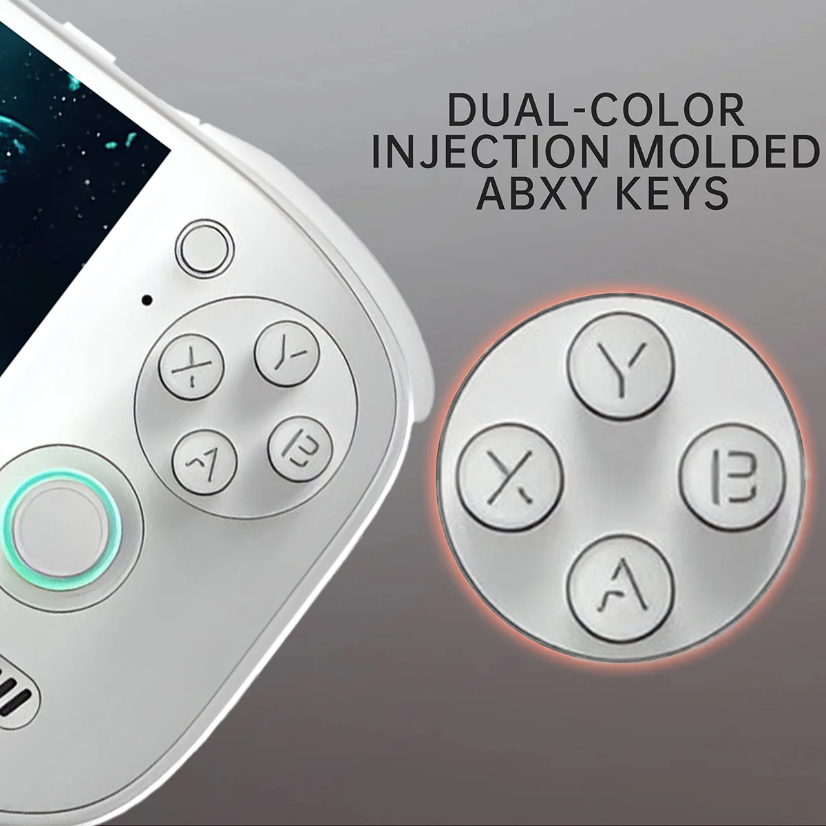 AYN Odin 2 Portal Pro Snapdragon 8gen2 Processor 7" 1080P 120Hz OLED 3D Curved Touch Screen 12GB RAM + 512GB SSD Android 13 Handheld Gaming Console (White) - Image 10